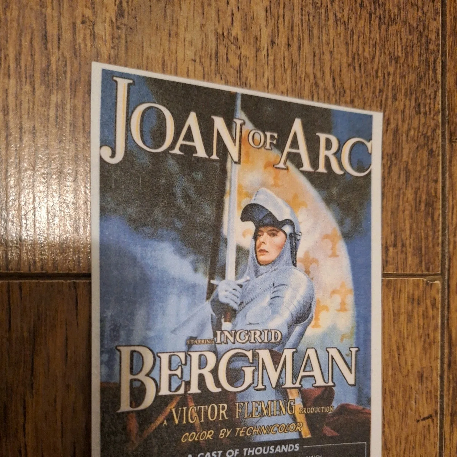 VINTAGE Style "Joan of Arc" 1948 Release Film Poster Modern Art Postcard, изображение 2
