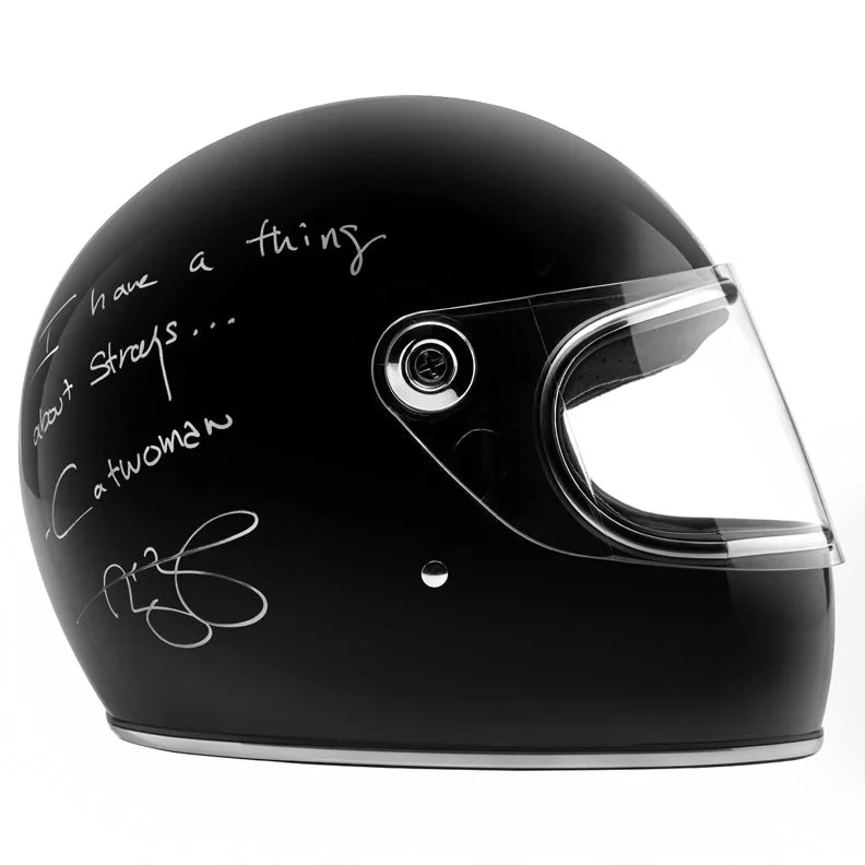 Zoe Kravitz — Zoe Kravitz Autographed Catwoman Selina Kyle Authentic Movie Helmet with Insc