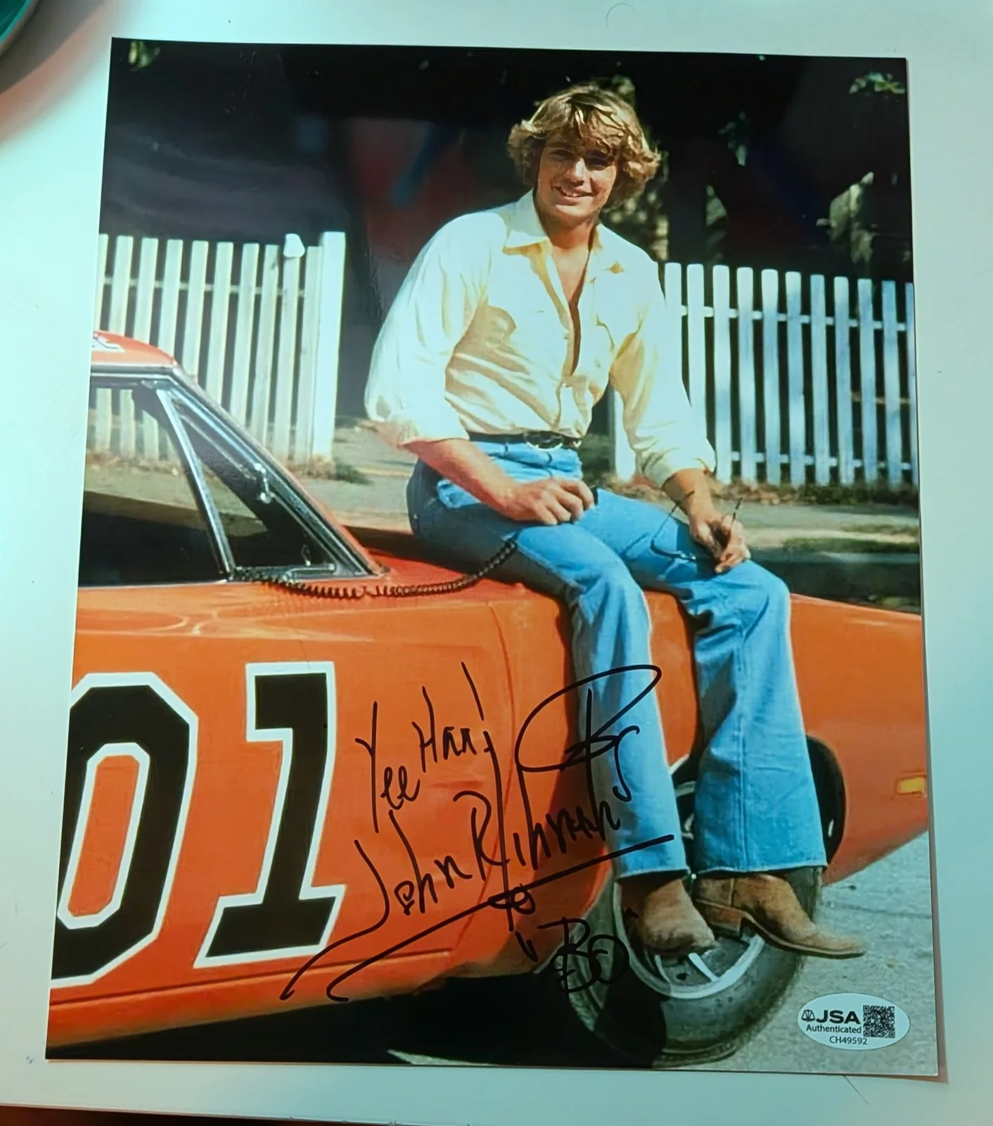 John Schneider — John Schneider Signed 8x10 Photo Autographed JSA COA Actor Dukes Of Hazzard Bo