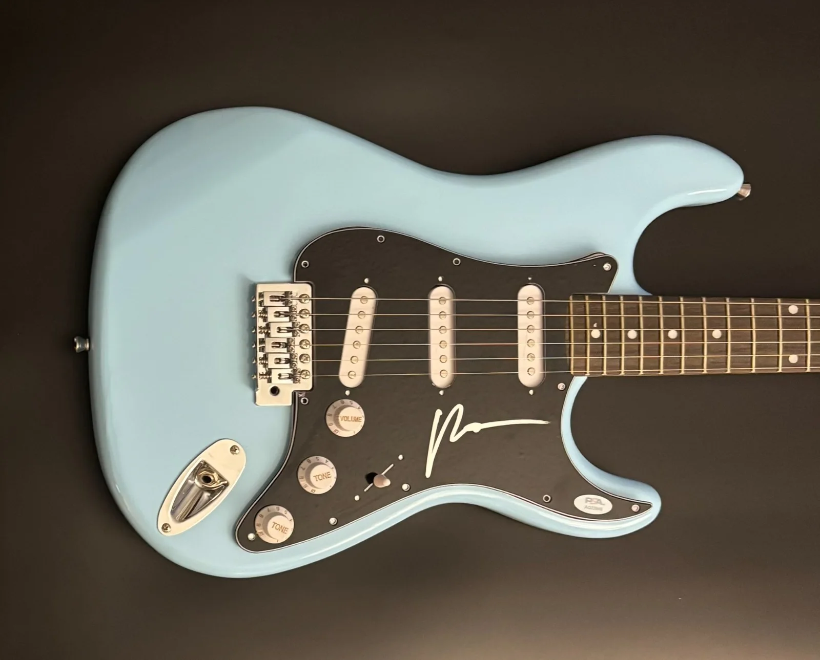 PSA Fall Out Boy FOB Singer * PATRICK STUMP * Signed Electric Guitar PROOF COA, image 2