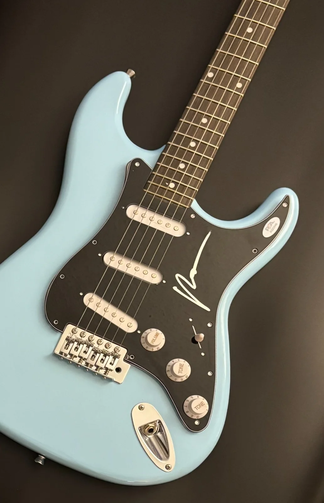 PSA Fall Out Boy FOB Singer * PATRICK STUMP * Signed Electric Guitar PROOF COA, image 5