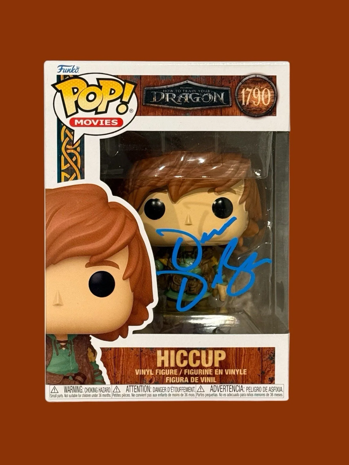 Dean DeBlois — Dean DeBlois Signed Hiccup Funko Pop How To Train Your Dragon Beckett BQ95582, image 2