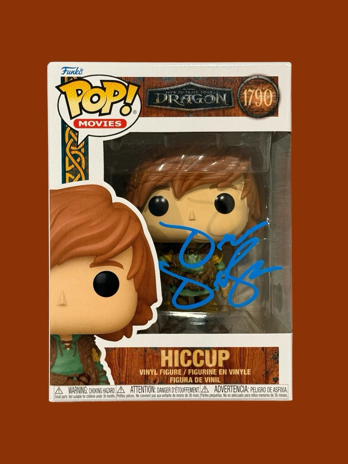 Dean DeBlois — Dean DeBlois Signed Hiccup Funko Pop How To Train Your Dragon Beckett BQ95580, image 2