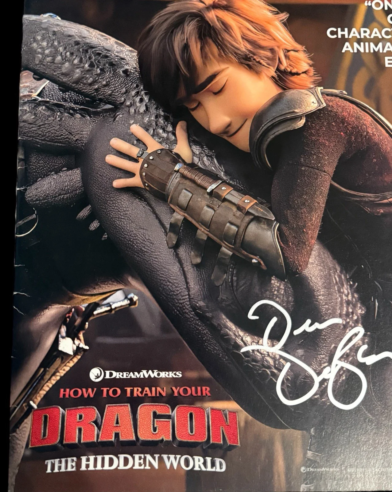 Dean DeBlois — DEAN DEBLOIS SIGNED VARIETY PROGRAM HOW TO TRAIN YOUR DRAGON BECKETT BT55347, image 2