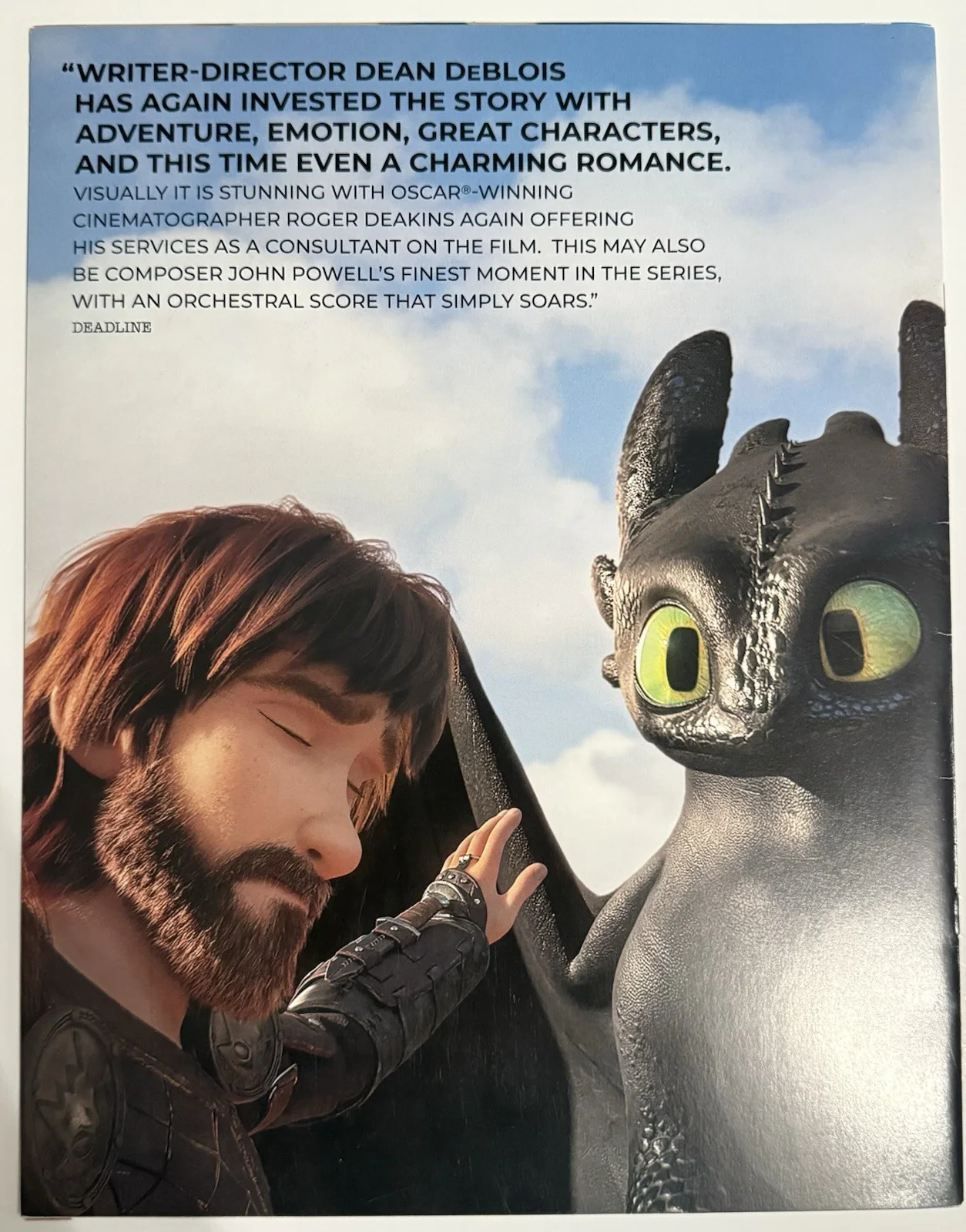 Dean DeBlois — DEAN DEBLOIS SIGNED VARIETY PROGRAM HOW TO TRAIN YOUR DRAGON BECKETT BT55347, image 5