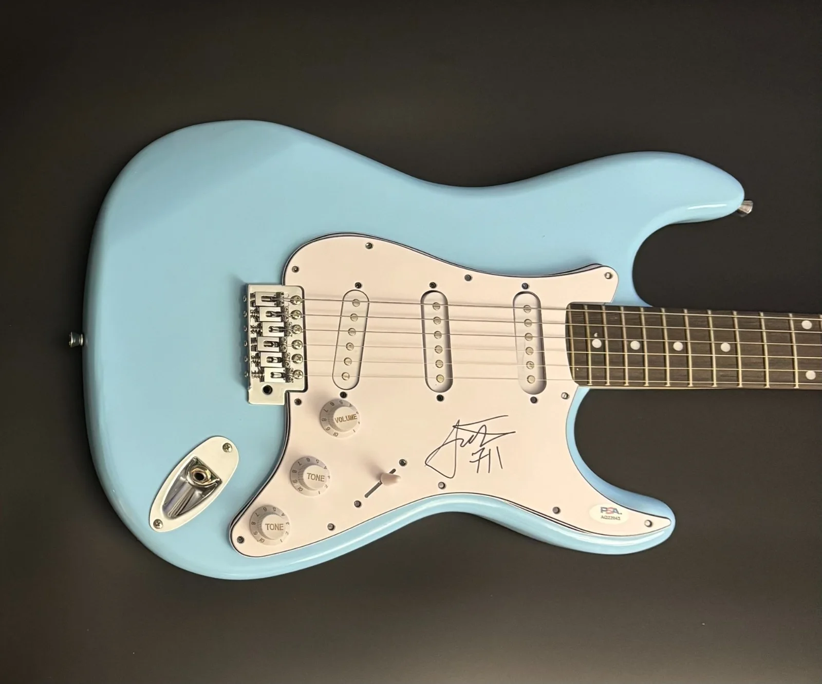 PSA Weezer Band Bassist * SCOTT SHRINER * Signed Electric Guitar COA, image 4