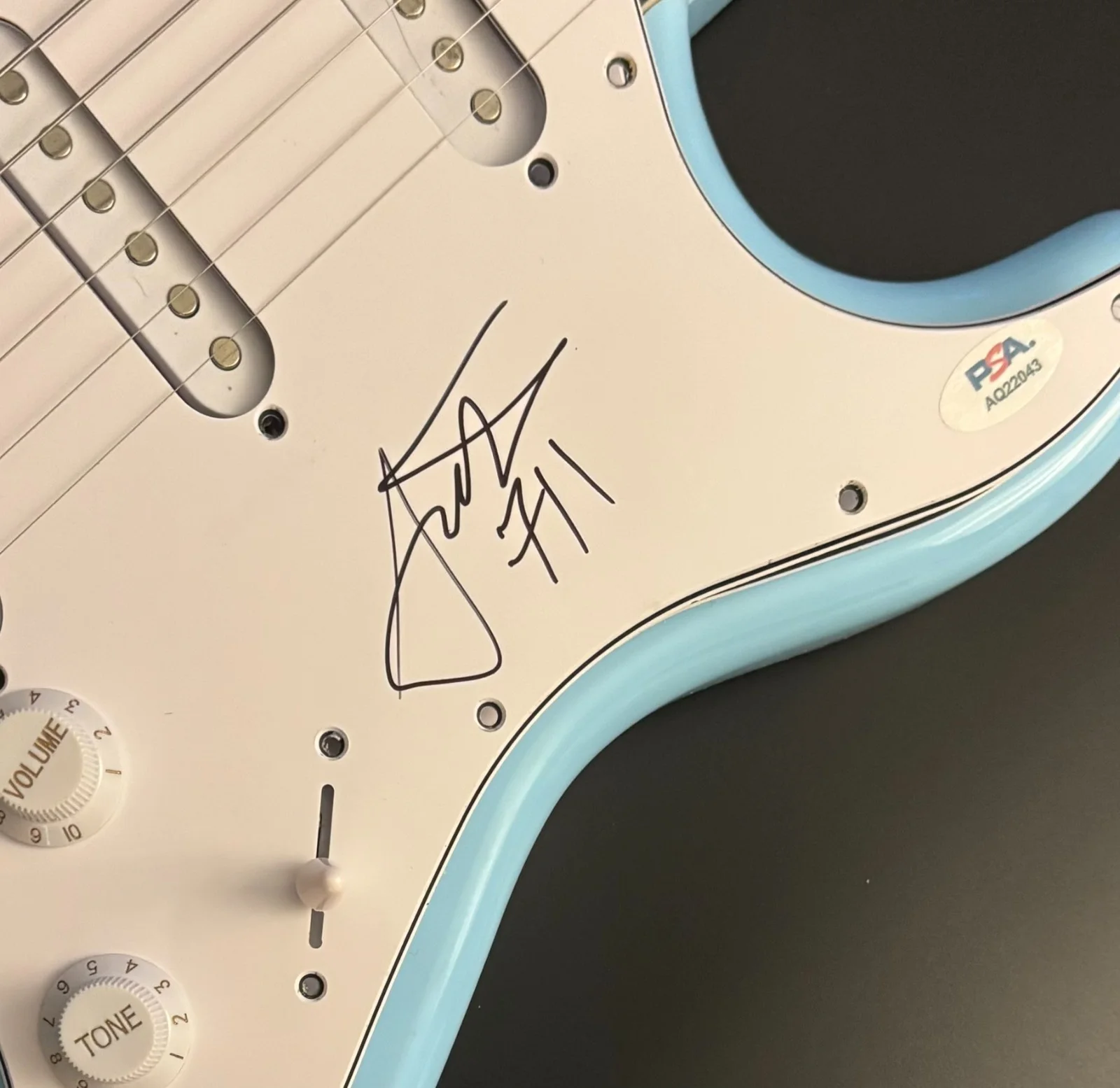 PSA Weezer Band Bassist * SCOTT SHRINER * Signed Electric Guitar COA, image 5