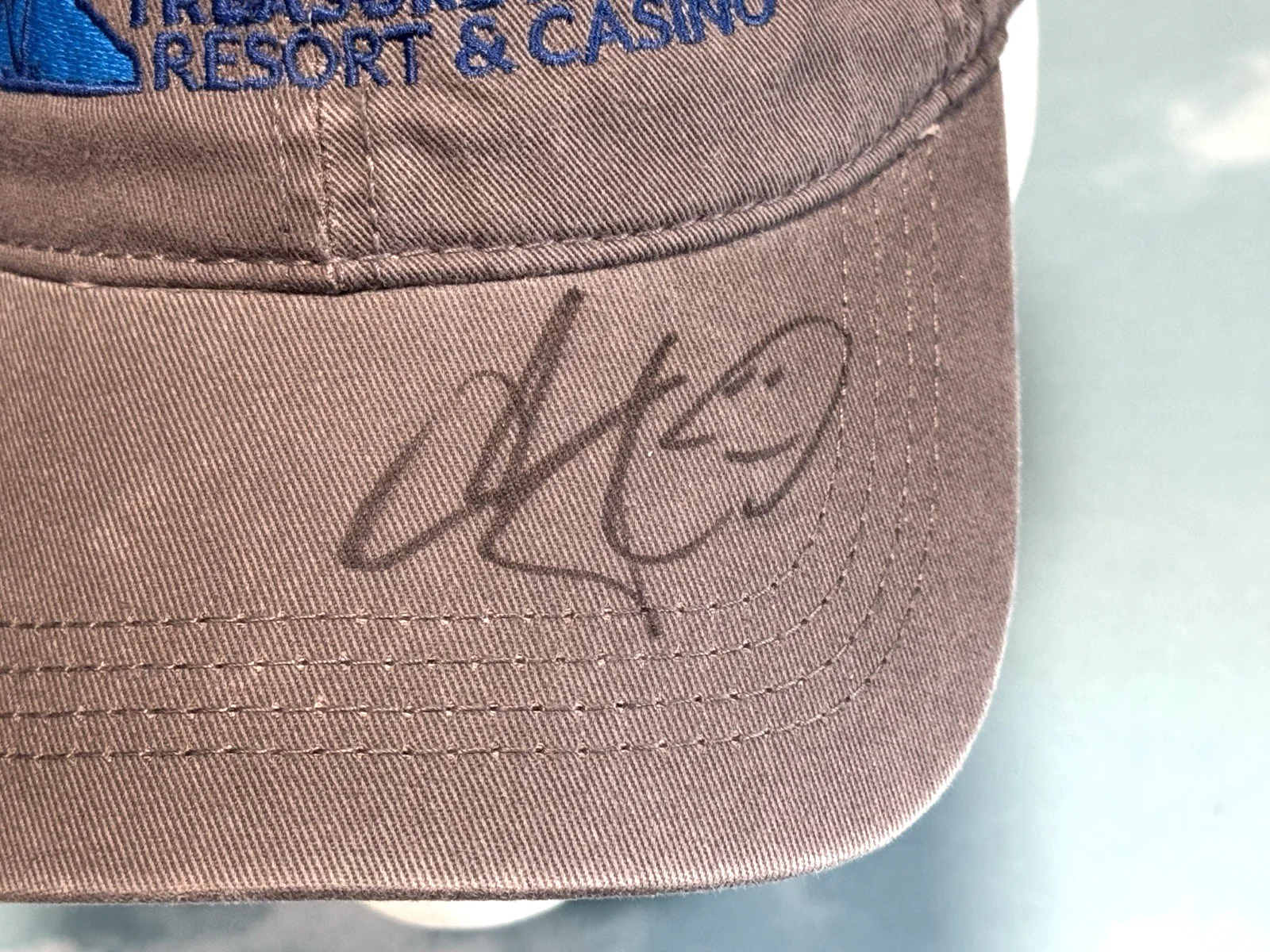 Adam Sandler Signed Autographed Treasure Island Resort & Casino MN Hat Cap, image 3
