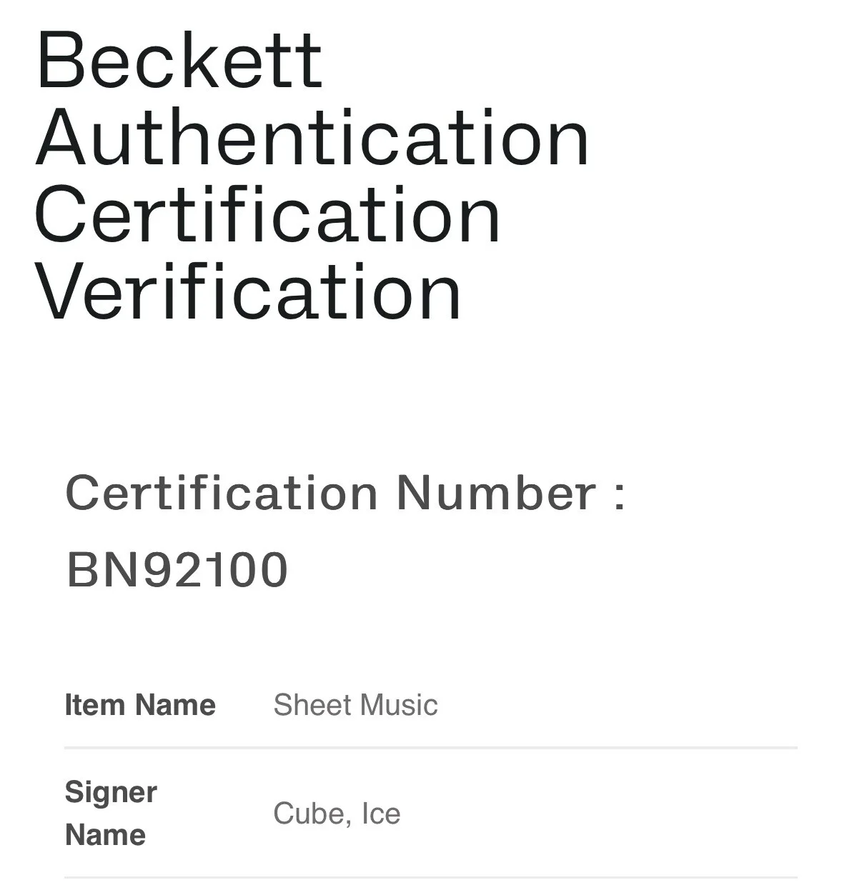 ICE CUBE SIGNED YOU KNOW HOW WE DO IT LYRICS SHEET BAS BN92100, image 4