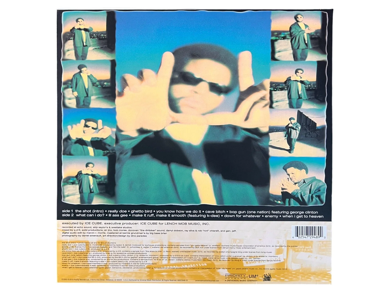 ICE CUBE LETHAL INJECTION SIGNED VINYL + RECORD NWA RAP BECKETT COA BN92253, image 5