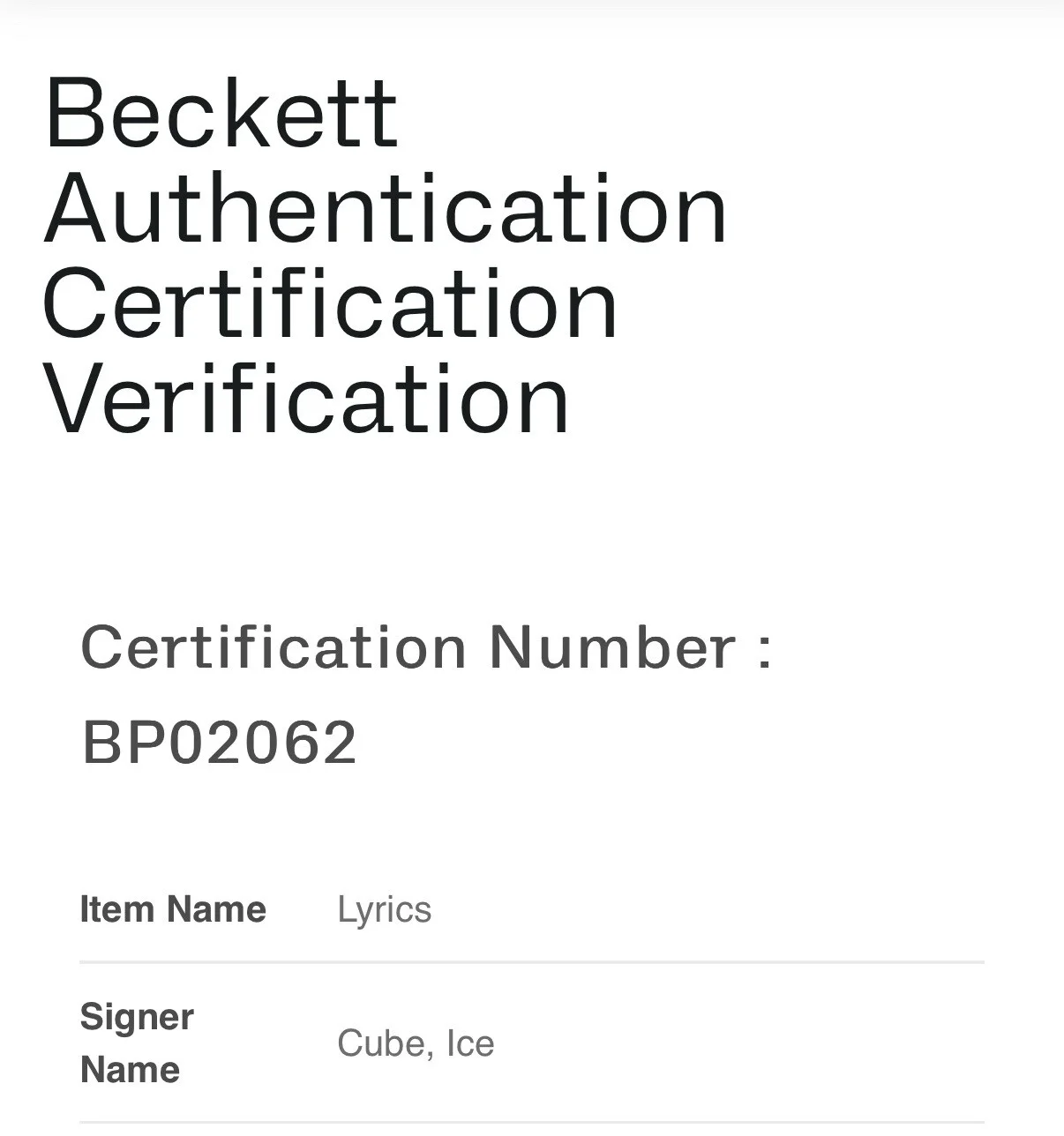 ICE CUBE SIGNED AUTOGRAPHED YOU KNOW HOW WE DO IT LYRICS SHEET BAS (B), image 4