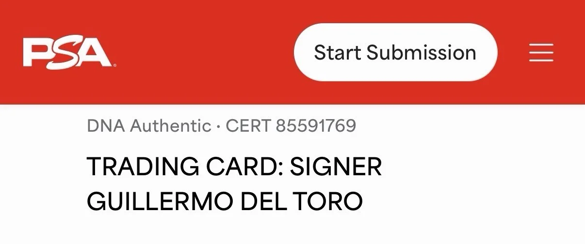 Guillermo Del Toro — GUILLERMO DEL TORO SIGNED AUTOGRAPH 2004 INKWORKS HELLBOY CARD PSA (B), image 3