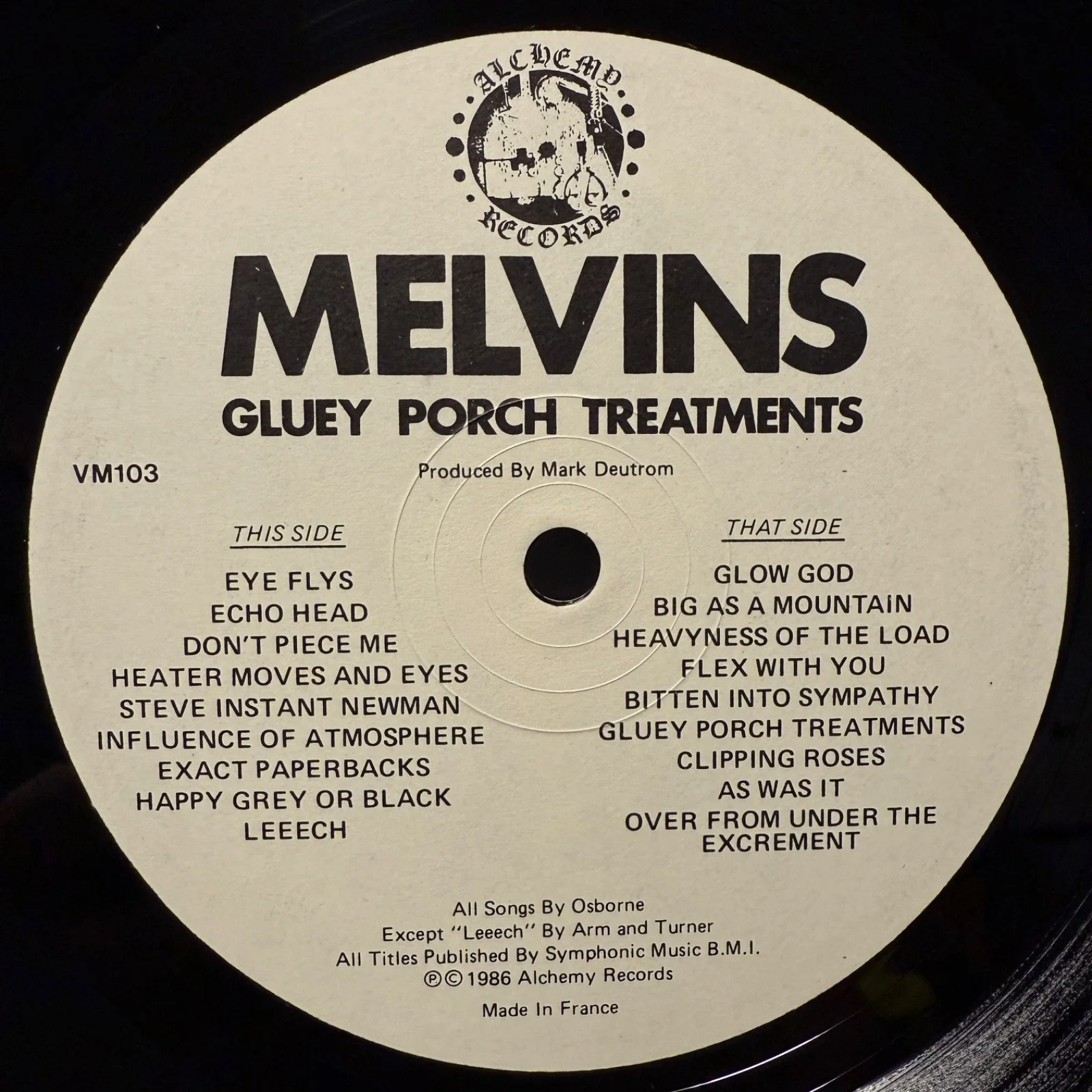 MELVINS "Gluey Porch Treatments" USA vinyl album AUTOGRAPHED BY DALE TO MIRO NM!, изображение 3