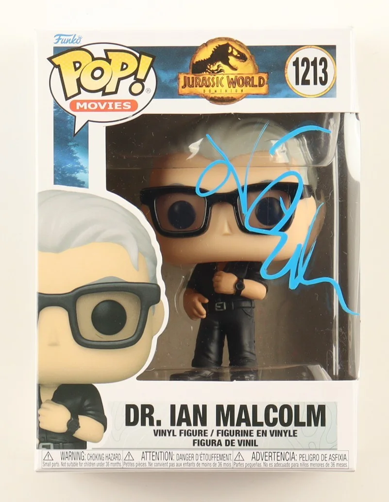 Jeff Goldblum — Jeff Goldblum Signed Jurassic World Funko Pop Autographed PSA