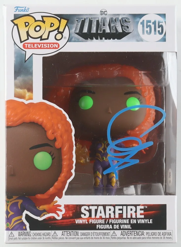 Anna Diop — Anna Diop Signed "Titans" #1515 Starfire Funko Pop! Vinyl Figure (PSA)
