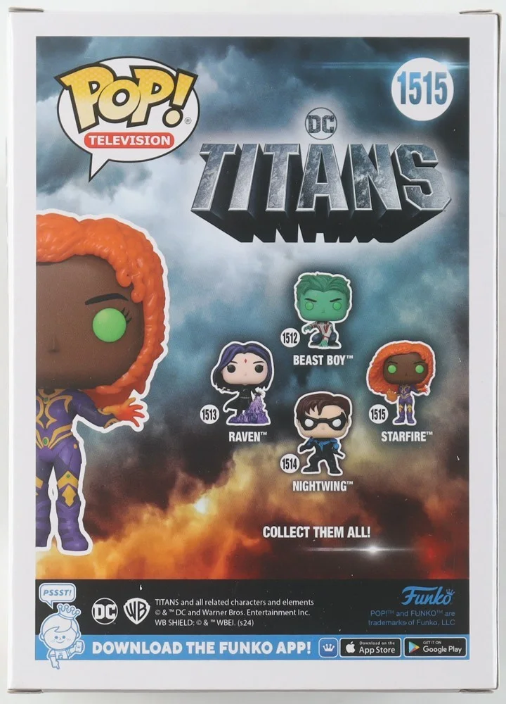 Anna Diop — Anna Diop Signed "Titans" #1515 Starfire Funko Pop! Vinyl Figure (PSA), изображение 3