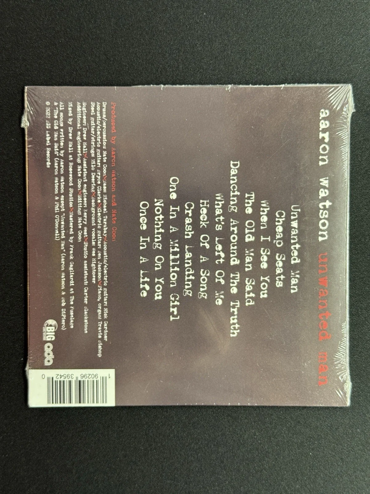 Aaron Watson Autographed Signed CD Unwanted Man 2022 Cheap Seat 11 songs, изображение 5