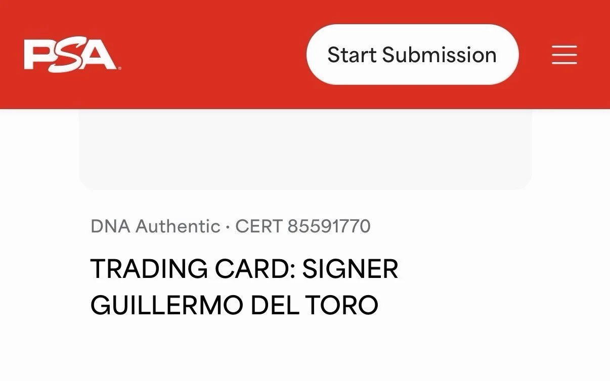Guillermo Del Toro — GUILLERMO DEL TORO SIGNED AUTOGRAPH 2004 INKWORKS HELLBOY CARD PSA (A), image 3