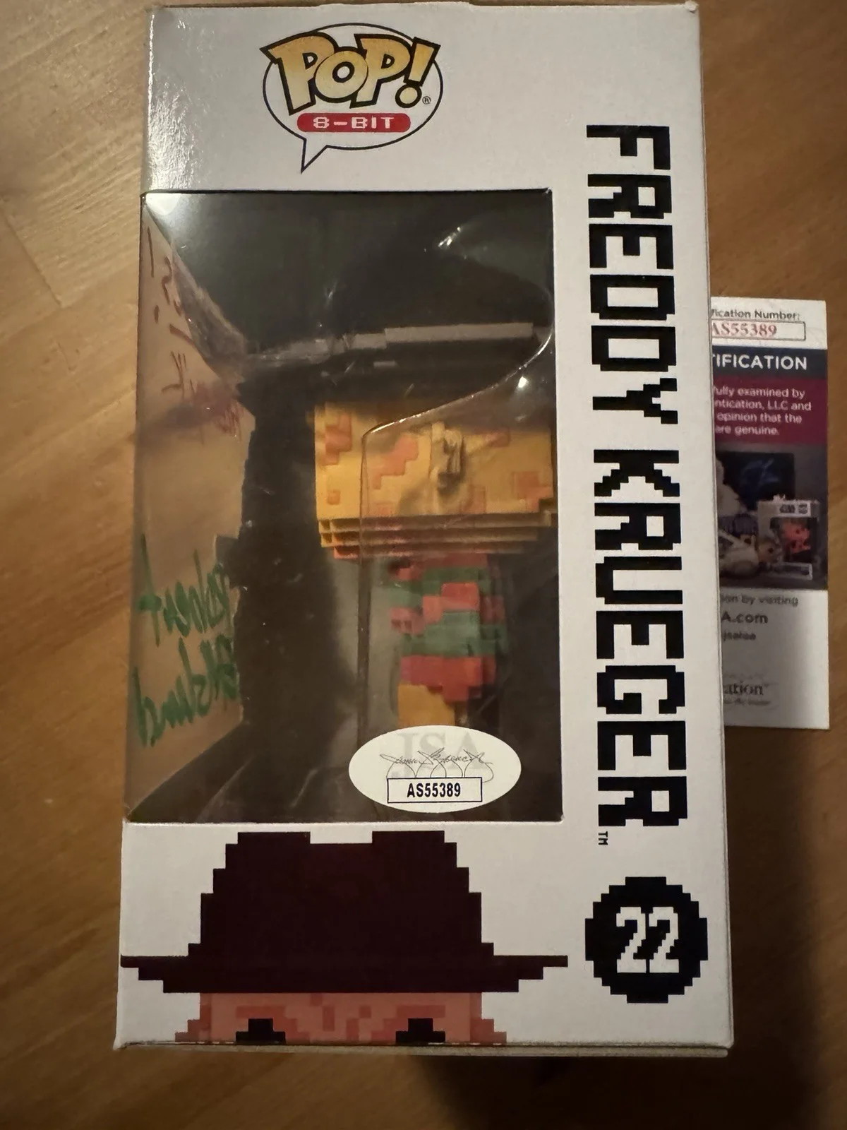 Robert Englund Signed Funko Pop 22 8-bit Freddy Krueger JSA COA, image 4