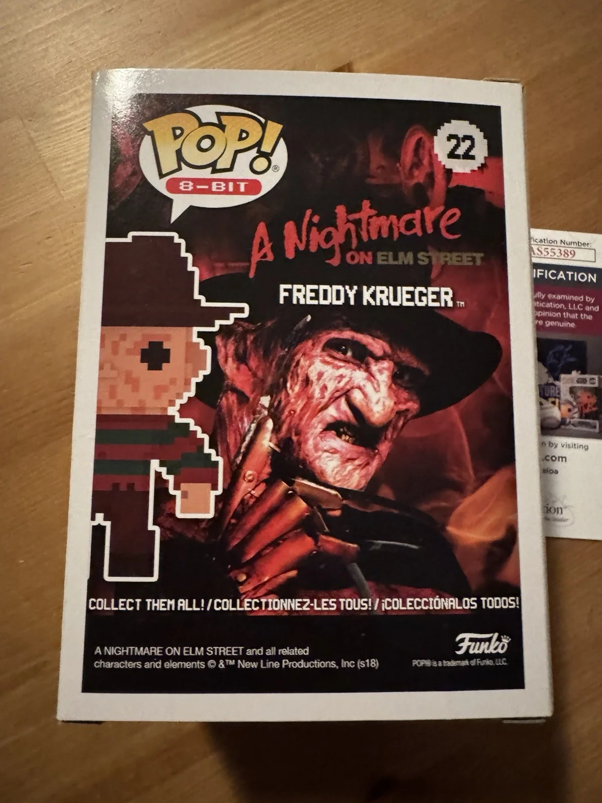 Robert Englund Signed Funko Pop 22 8-bit Freddy Krueger JSA COA, image 5