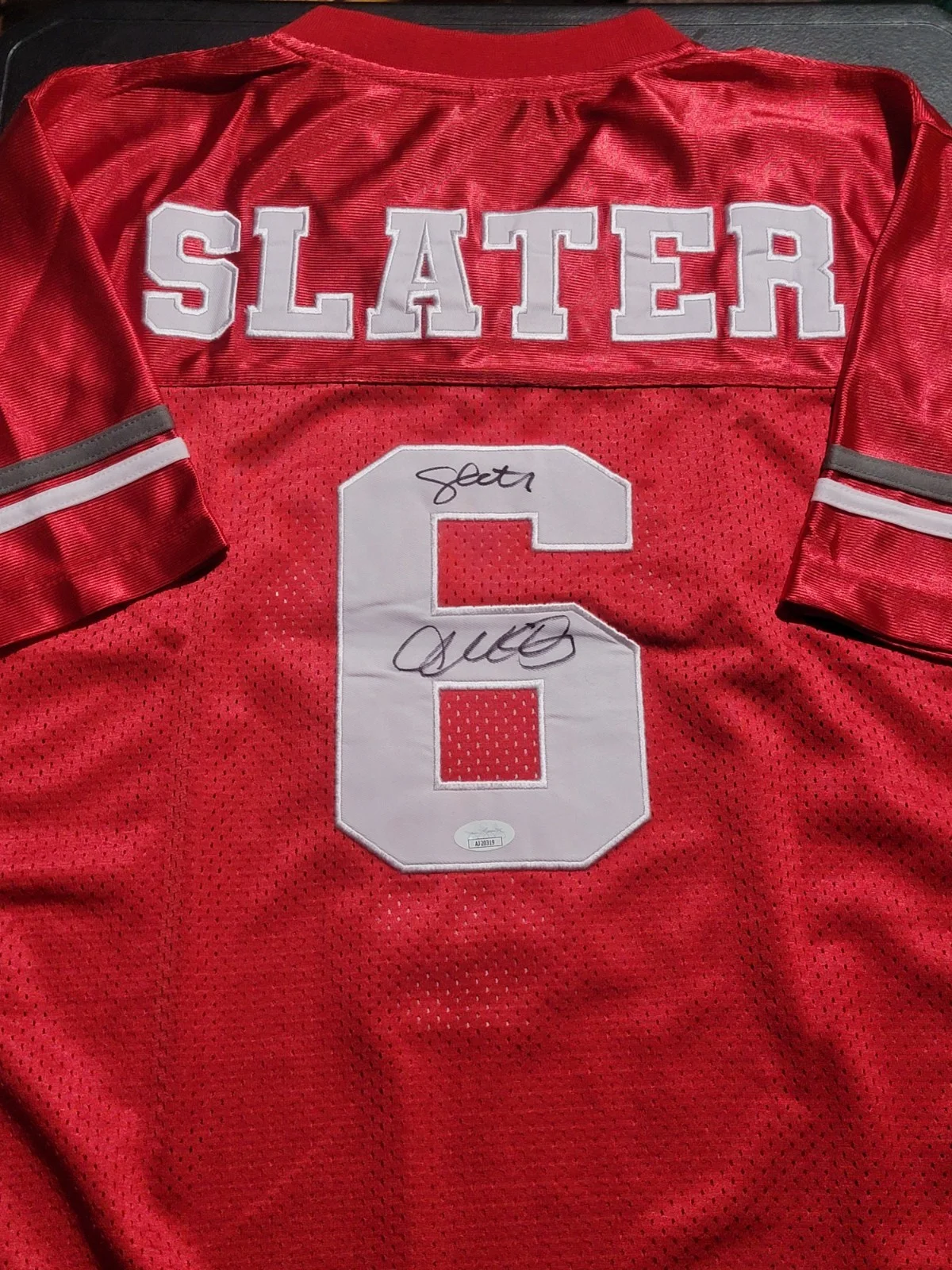 Mario Lopez — Mario Lopez Signed Saved By The Bell Bayside Tiger Football Jersey