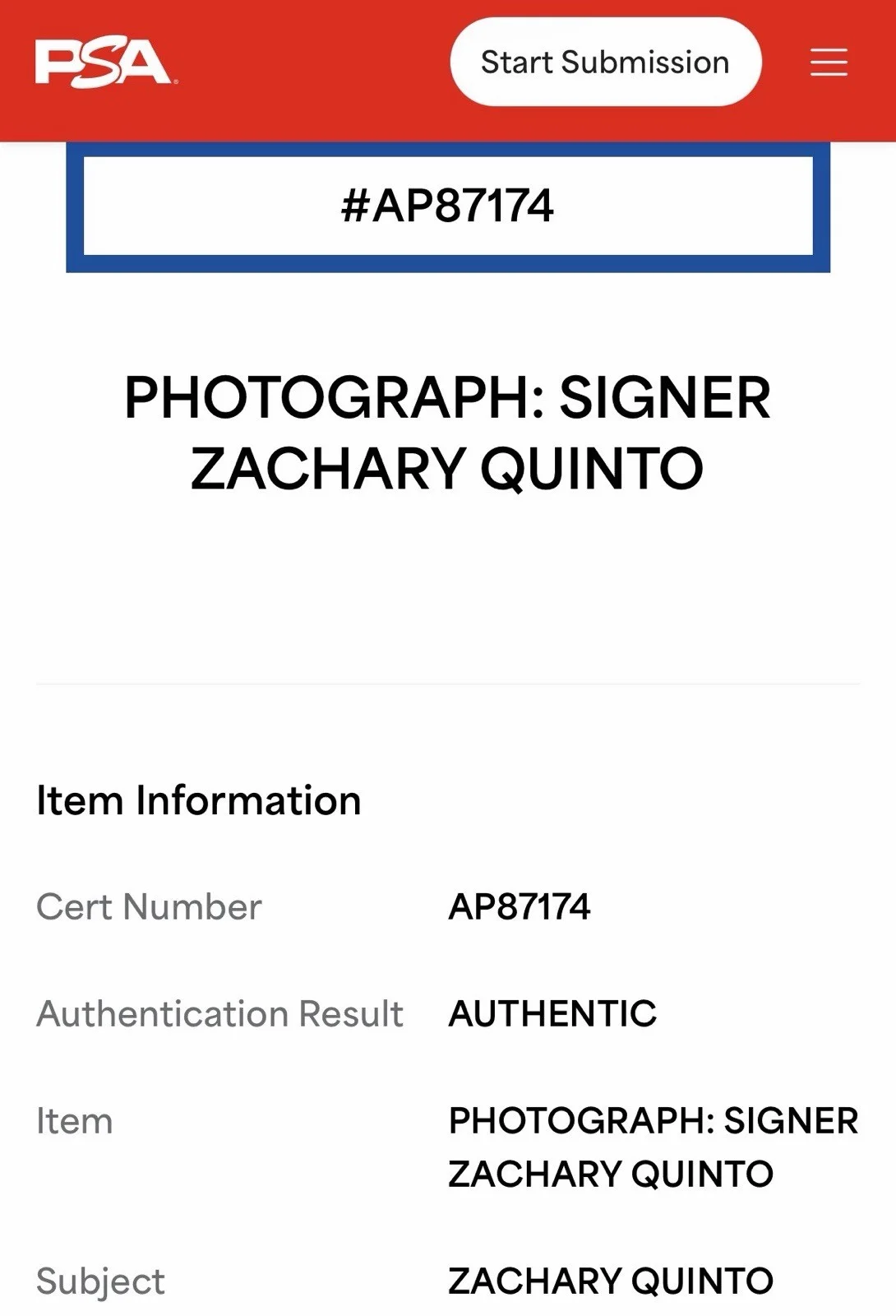 Zachary Quinto — ZACHARY QUINTO SIGNED 8x10 STAR TREK SPOCK PHOTO PSA COA AP87174, image 4