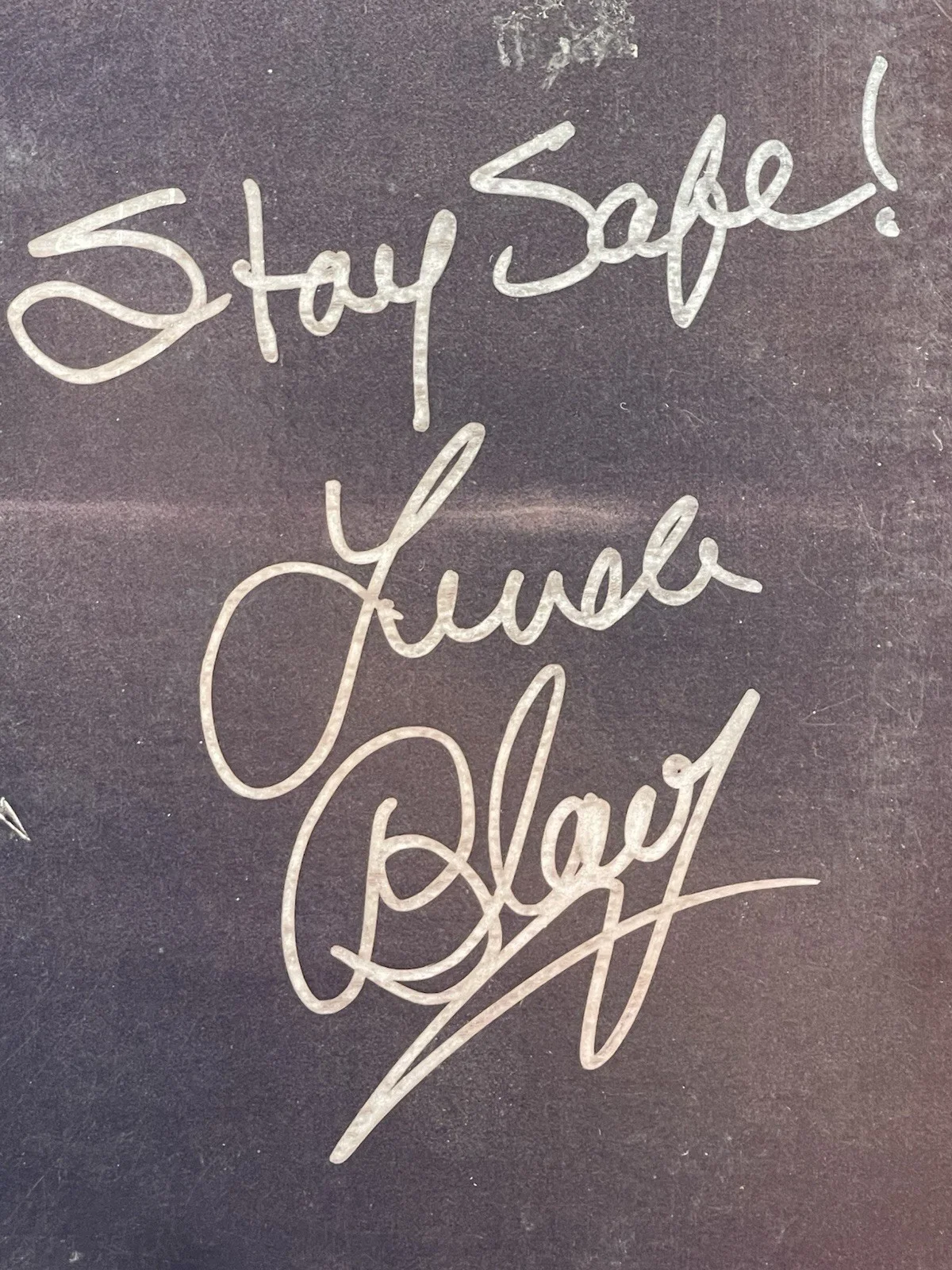 SAVAGE STREETS SOUNDTRACK Signed By LINDA BLAIR 1984 PROMO LP complete JSA, image 3