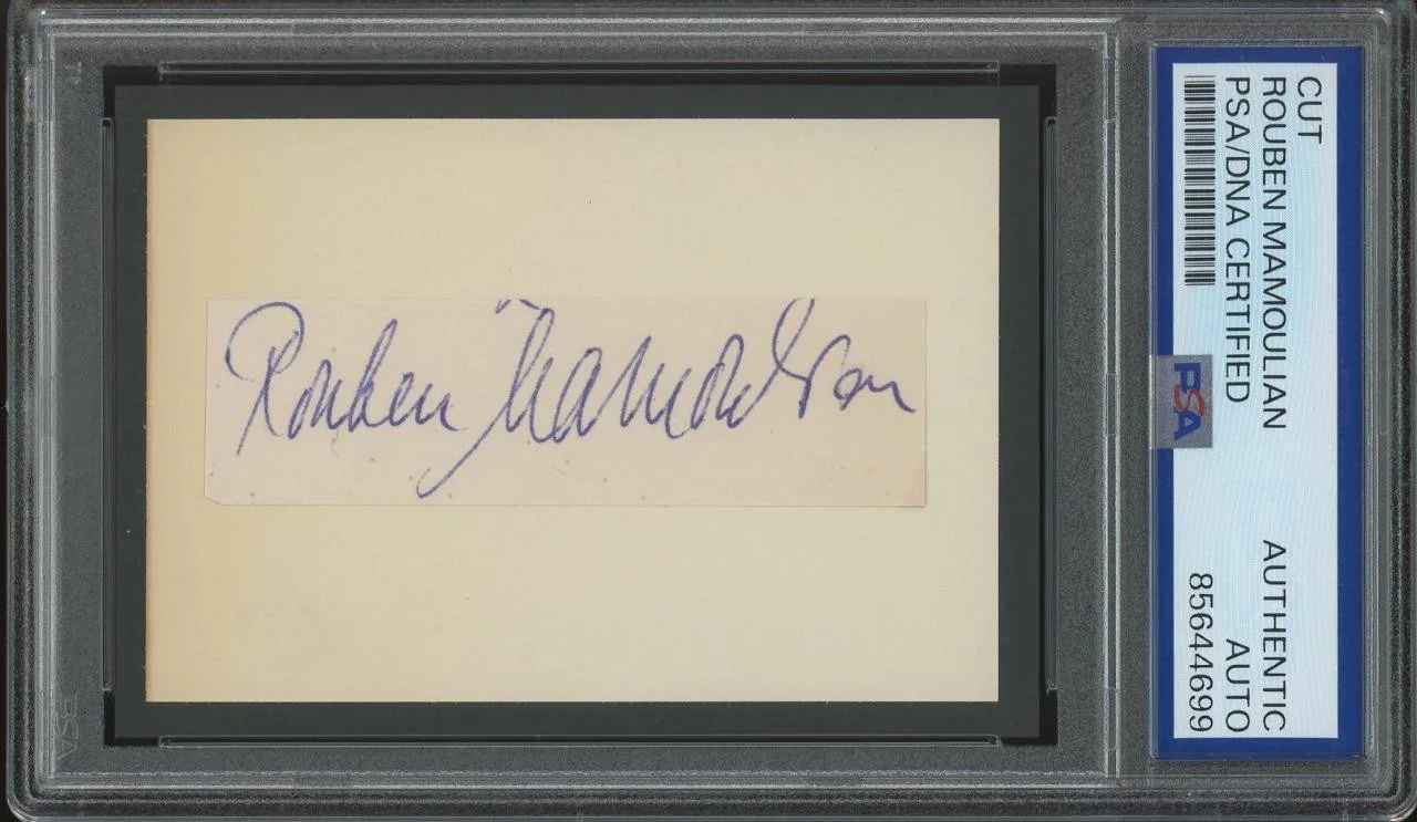Rouben Mamoulian — ROUBEN MAMOULIAN autograph cut Director "Dr. Jekyll & Mr. Hyde" signed PSA/DNA