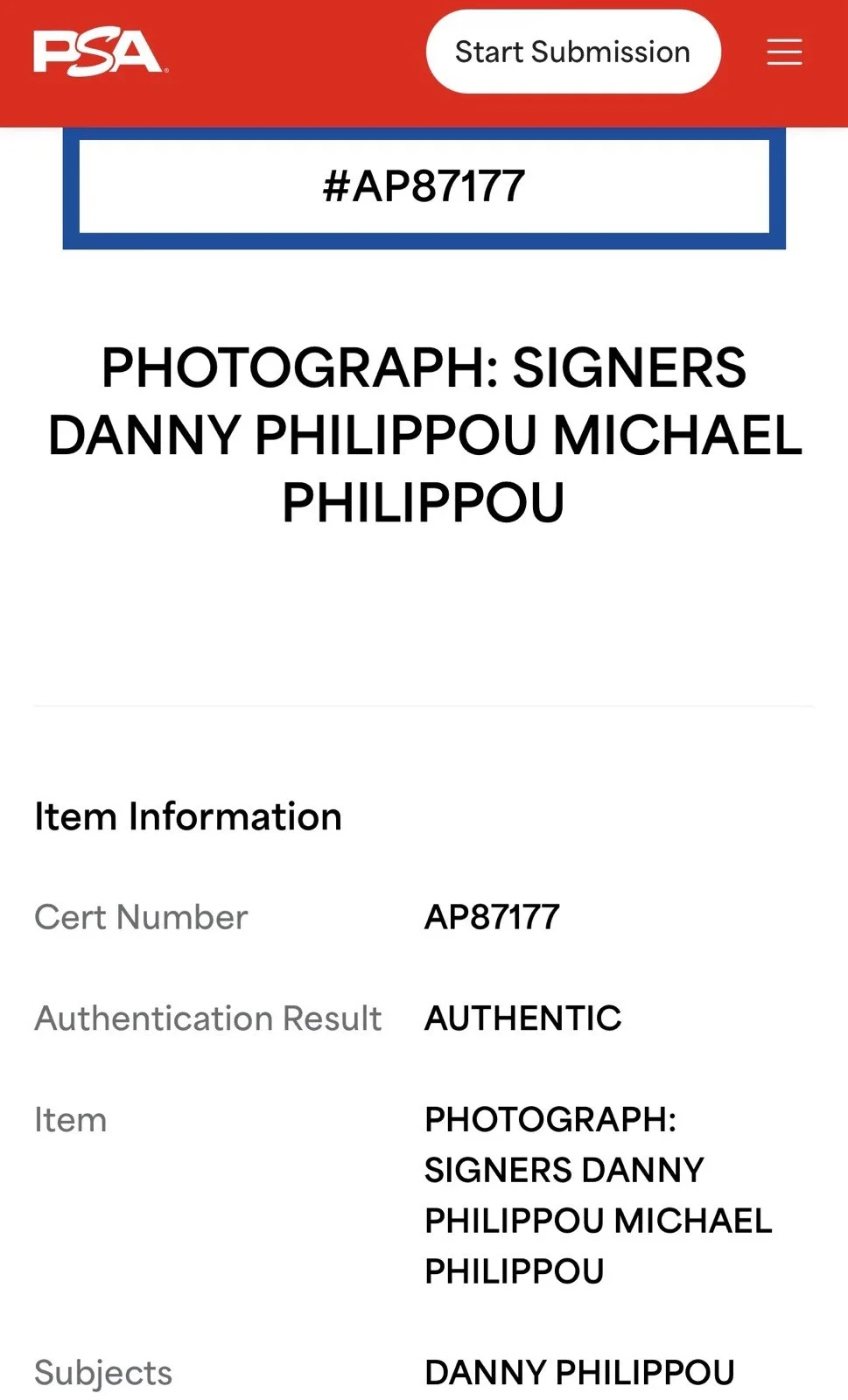 Danny, Michael Philippou — DANNY & MICHAEL PHILIPPOU SIGNED 8x10 BRING HER BACK PHOTO PSA AP87177, изображение 4