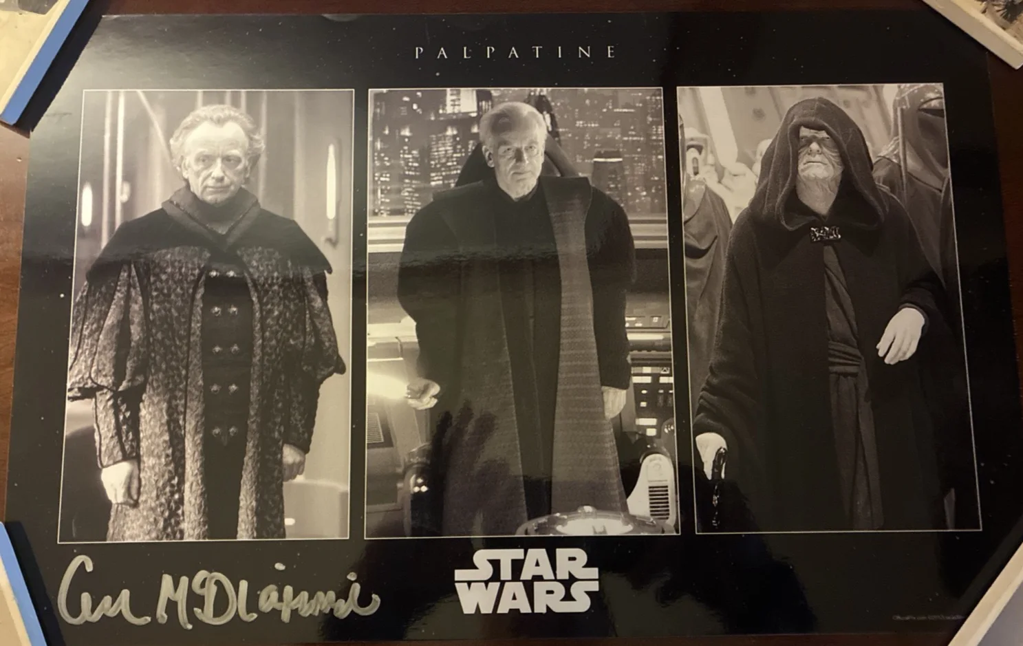Ian McDiarmid — Ian McDiarmid Signed Star Wars Emperor Palpatine 11x17 Photo No COA