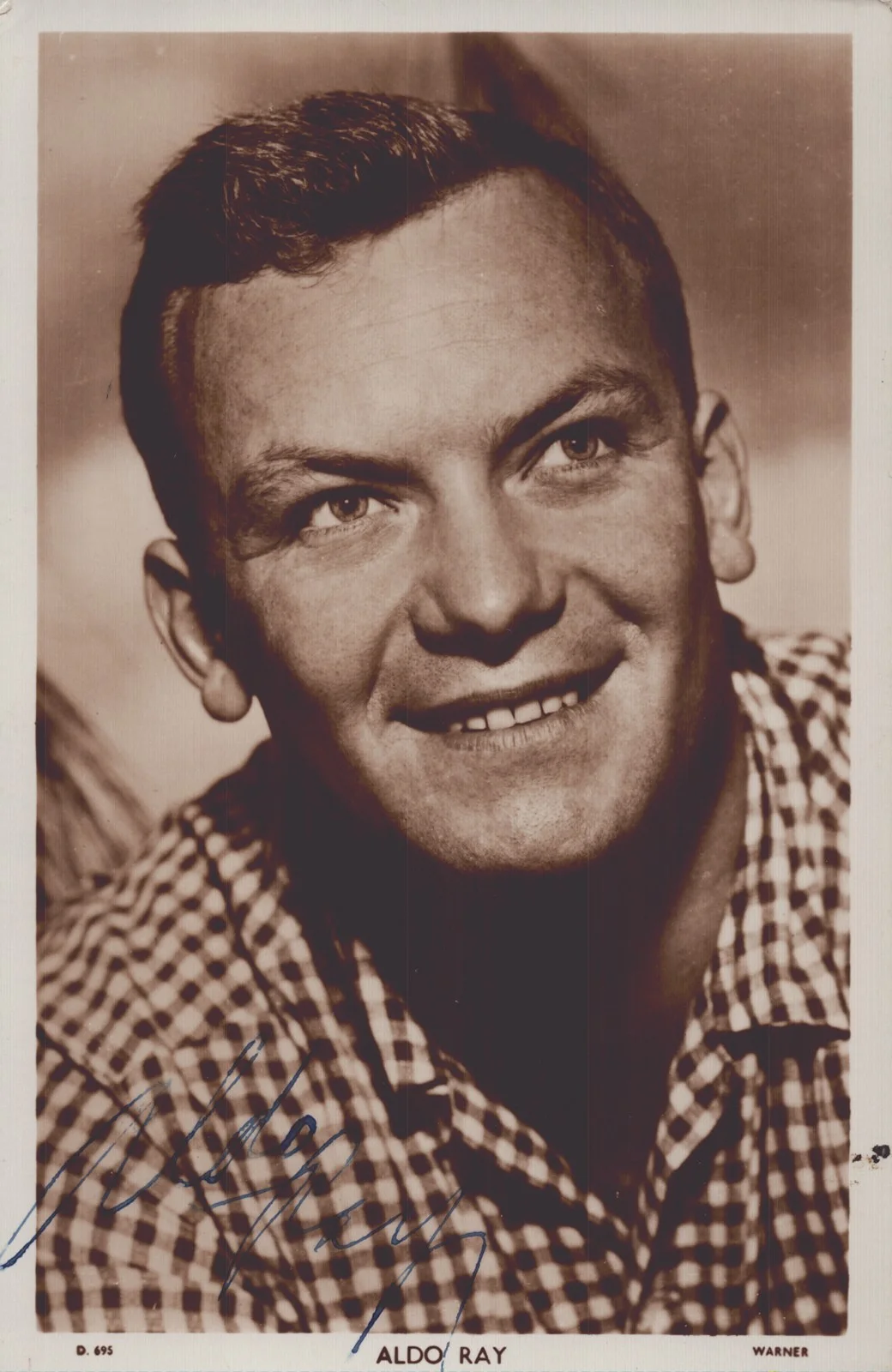 Aldo Ray — ALDO RAY - AUTOGRAPHED SIGNED PHOTOGRAPH