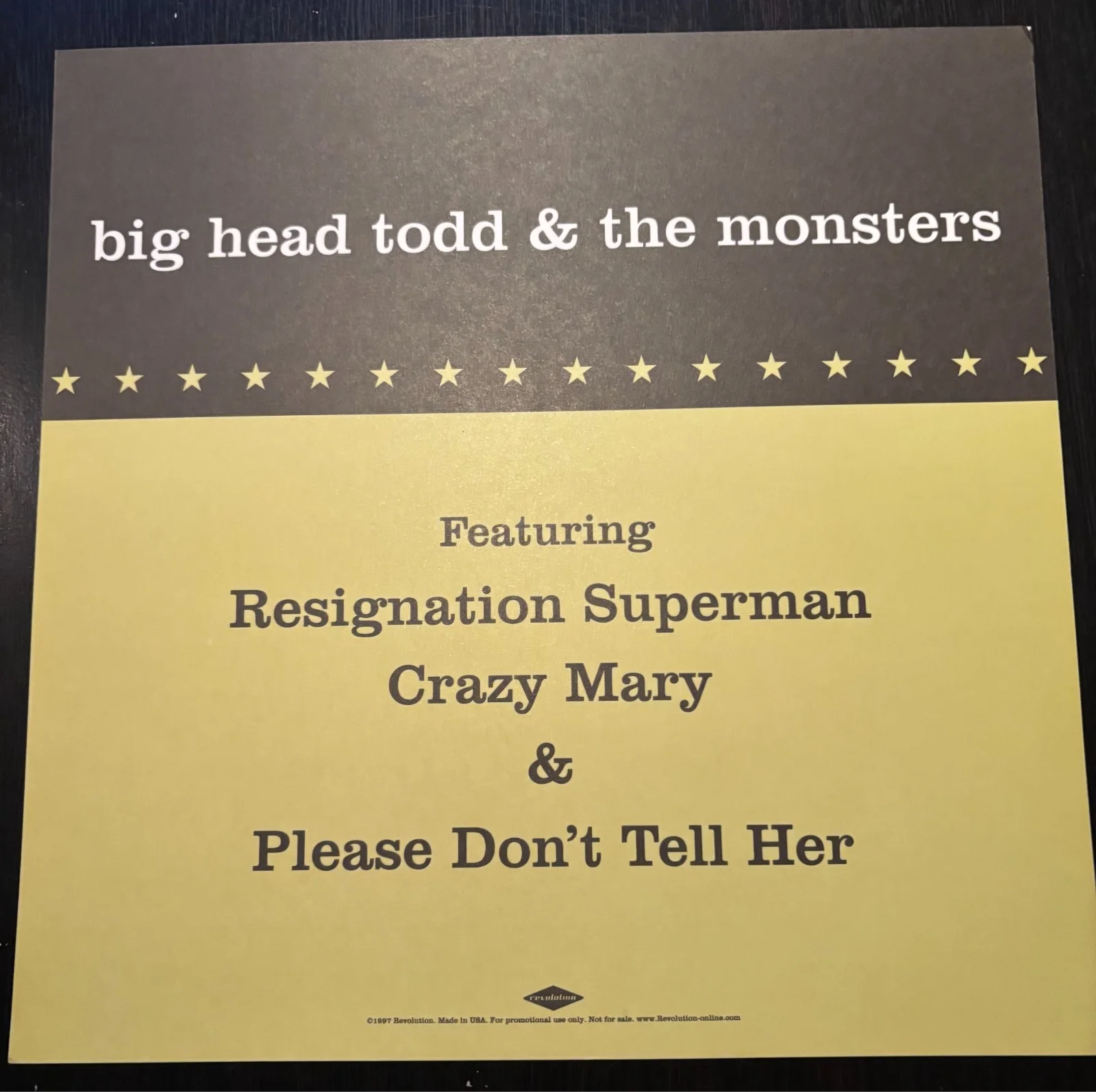 Big Head Todd & The Monsters 1997 Beautiful World Autographed Album Flat 12”x12”, изображение 2