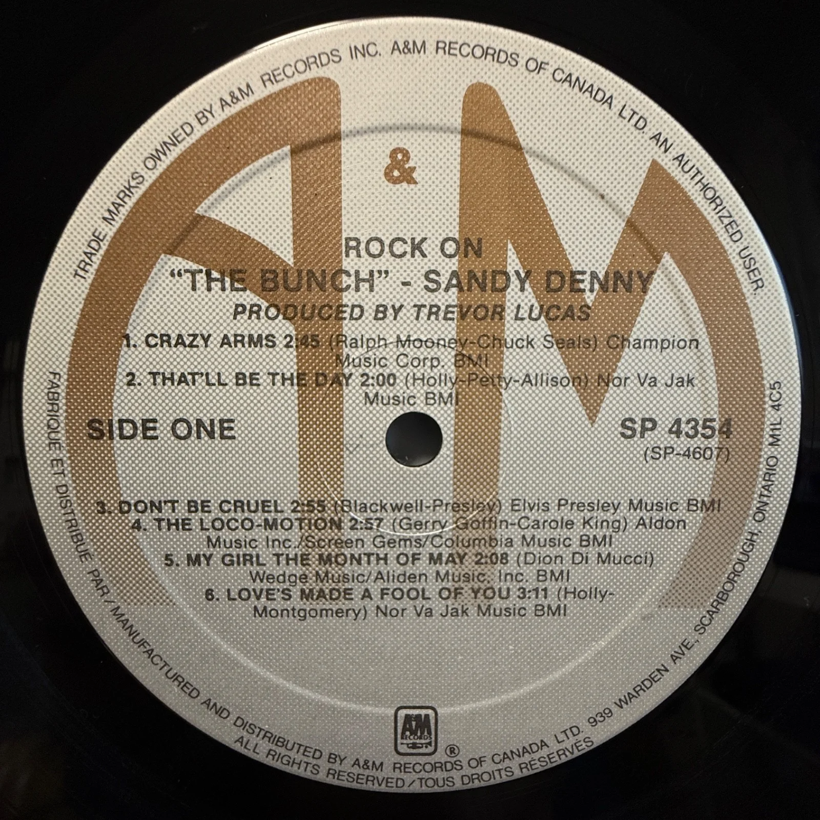 RICHARD THOMPSON - AUTOGRAPH!! Signed VINYL LP Canada SP-4354 A&M SANDY DENNY, изображение 5