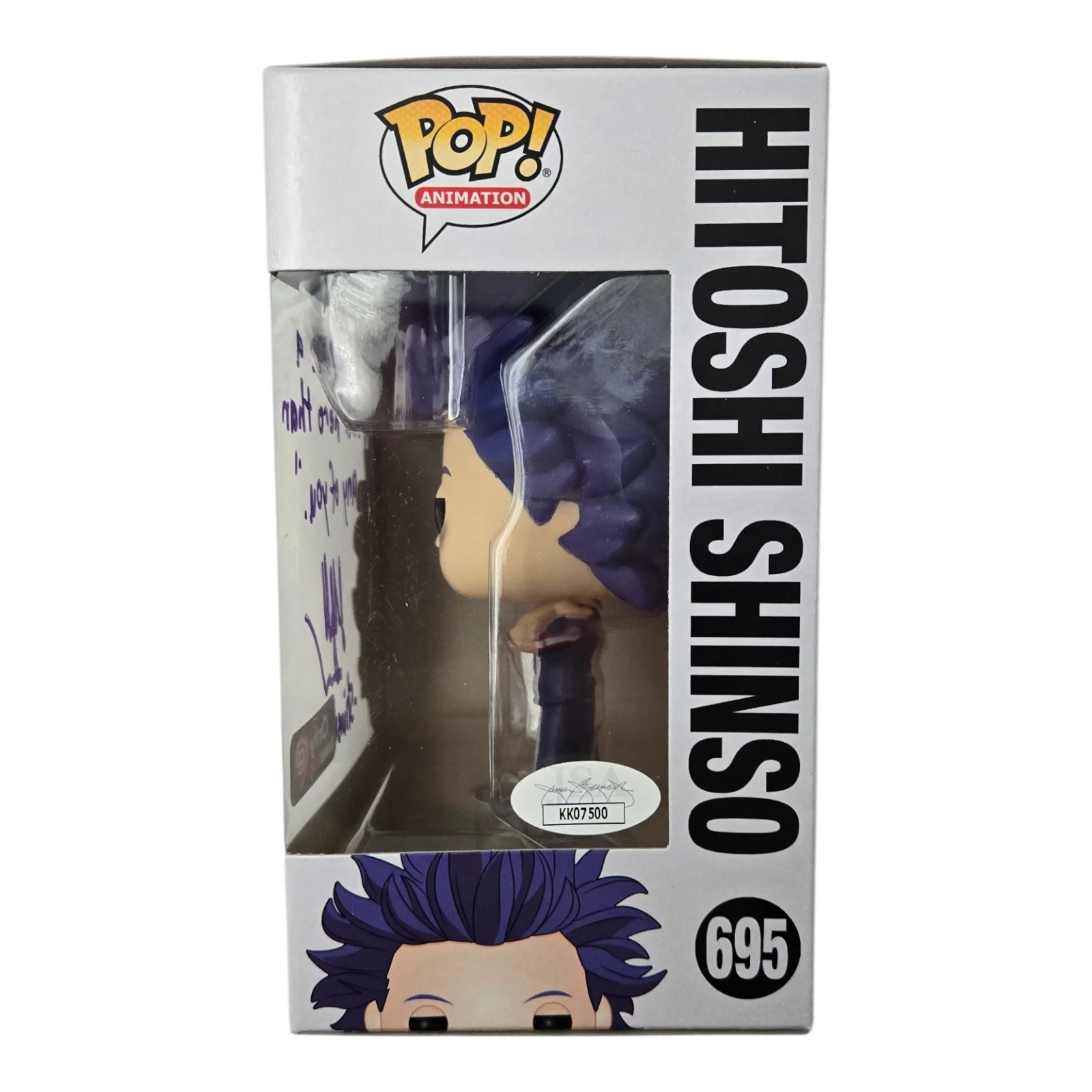Jarrod Greene — Hitoshi My Hero Academia Signed Funko Pop Jarrod Greene Autograph MHA JSA COA, image 2