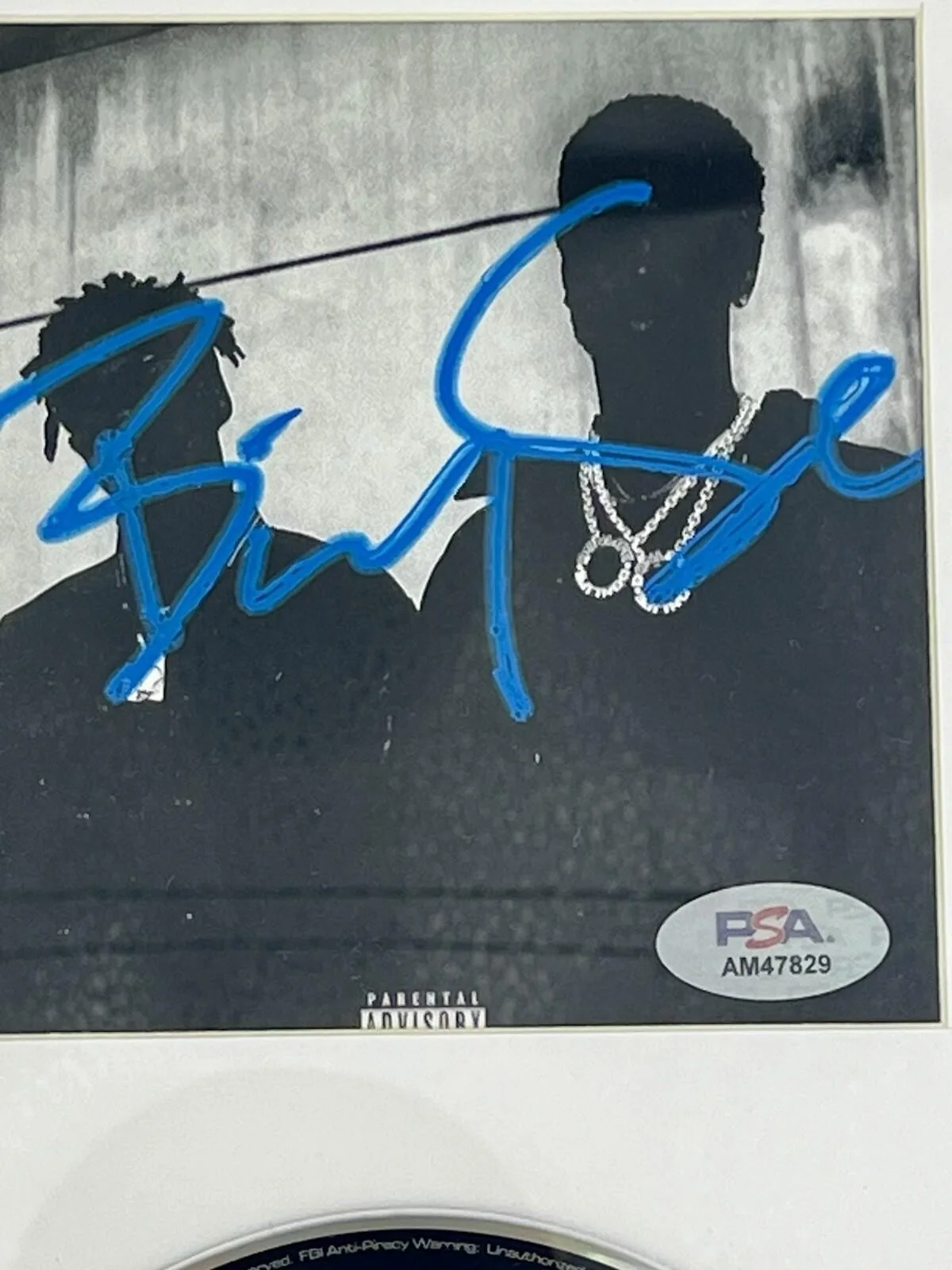 BIG SEAN SIGNED + FRAMED “DOUBLE OR NOTHING” CD ALBUM METRO - PSA/DNA COA, изображение 2