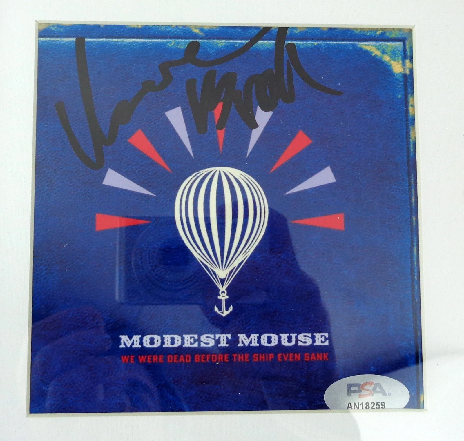 Modest Mouse — Isaac Brock Modest Mouse Signed We Were Dead Before Ship CD Framed PSA/DNA COA A, изображение 2