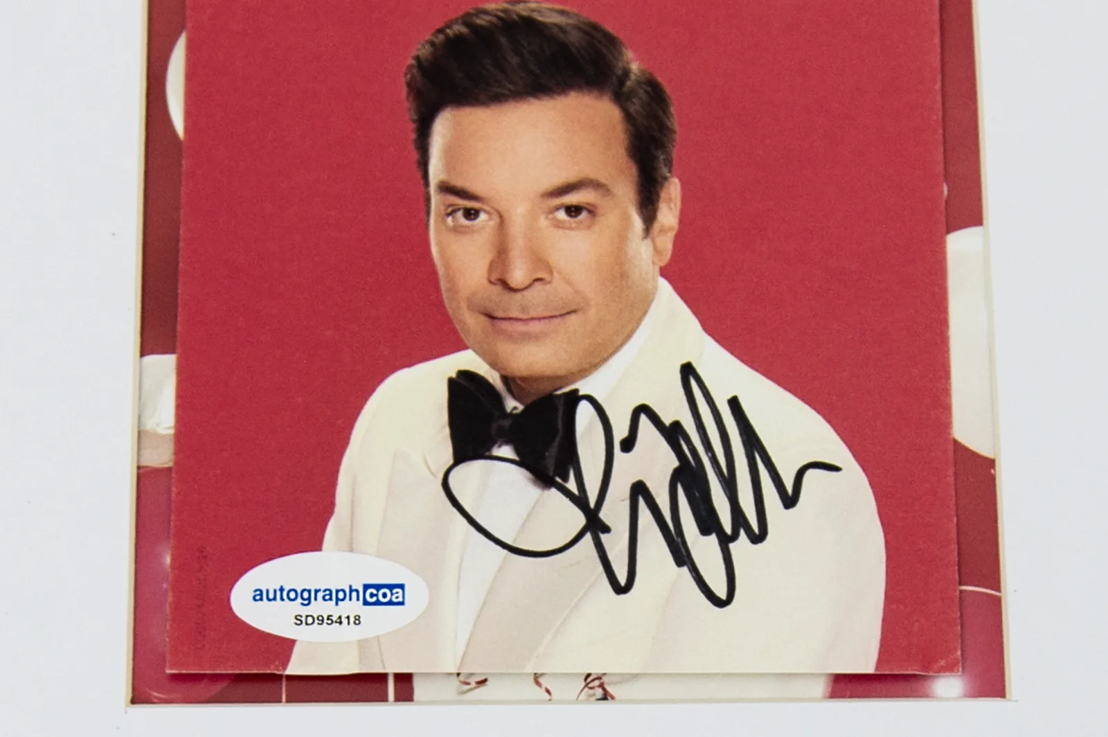 Jimmy Fallon — Jimmy Fallon Autographed Signed Framed CD Display 'Holiday Seasoning', image 2