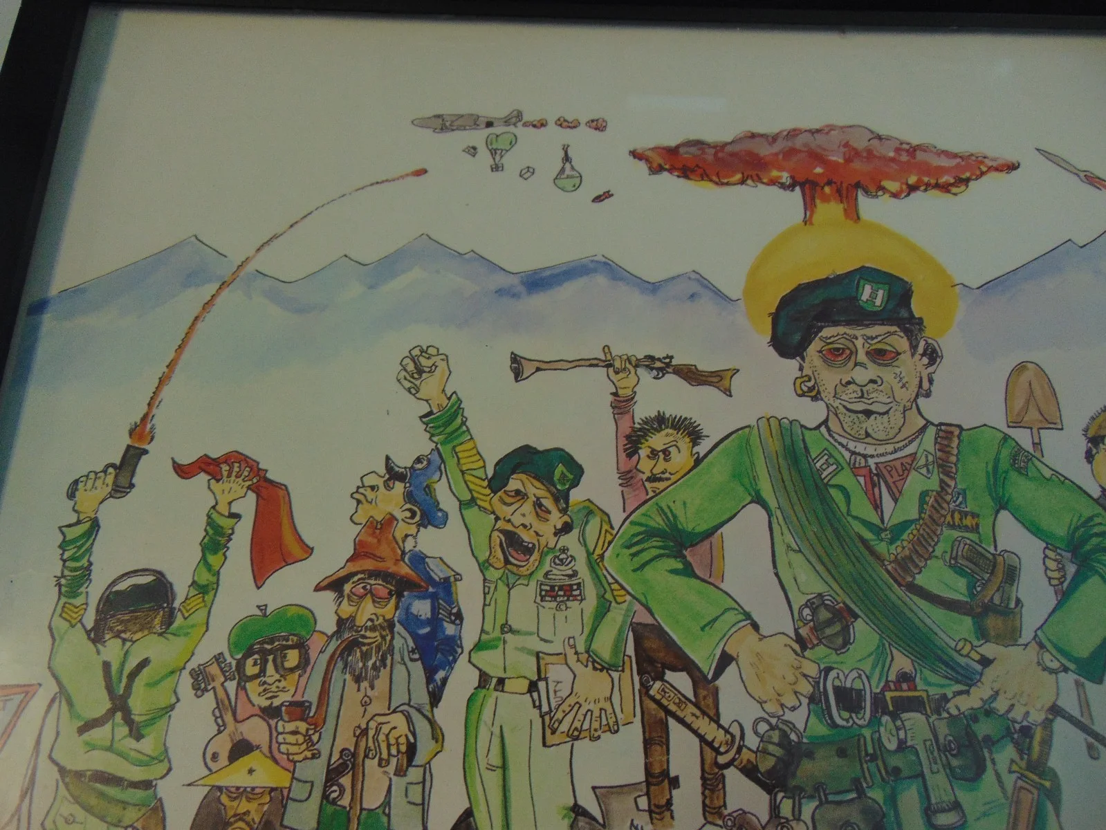 Mark Maggiori — Super rare Cassady Special Forces Cartoon Print. 1960's Vietnam Green Berets, изображение 3