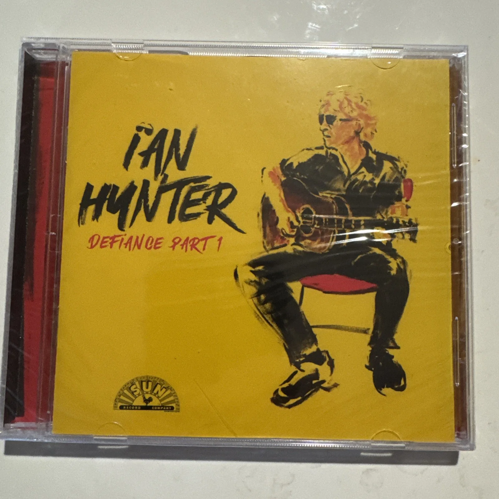 Ian Hunter Autographed CD Insert Card with Sealed Defiance Part 1 cd, image 2