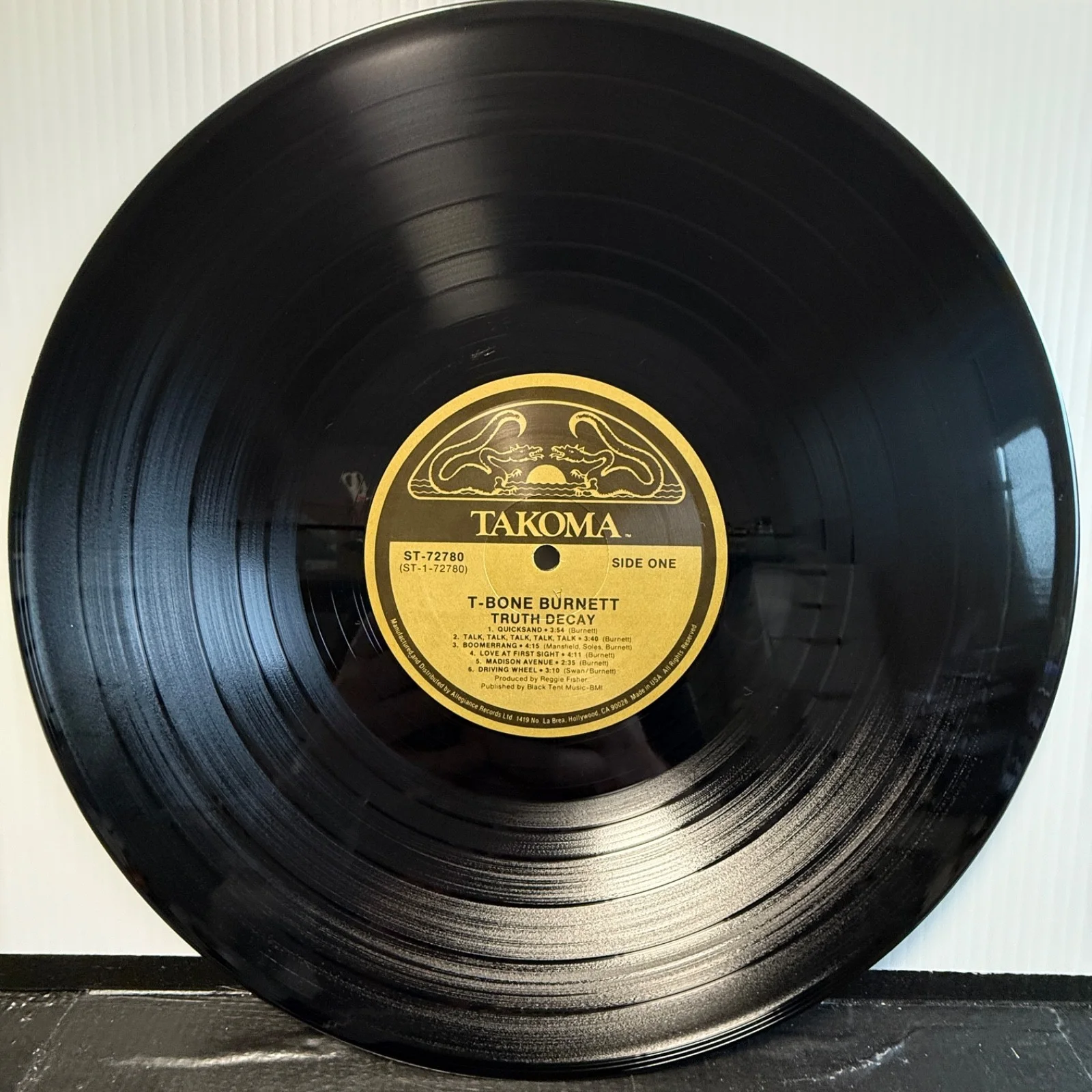 T BONE BURNETT - AUTOGRAPH!! Signed "Truth Decay" VINYL LP USA ST-72780 TAKOMA, image 5