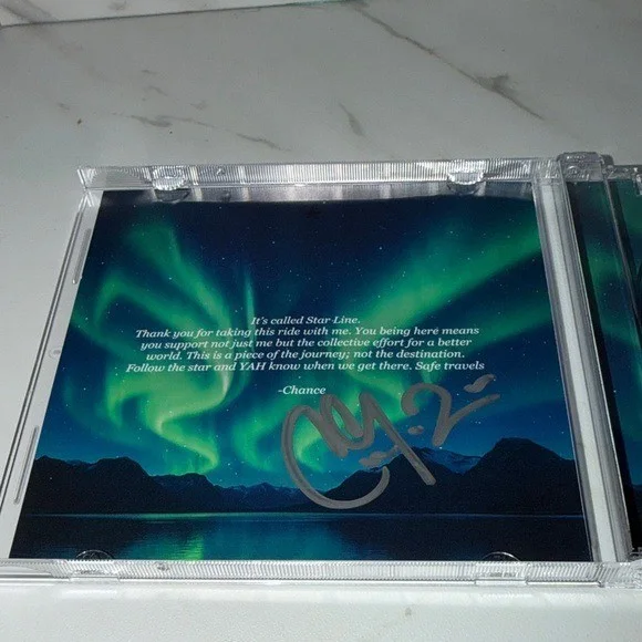 SIGNED chance the rapper starline cd, image 2