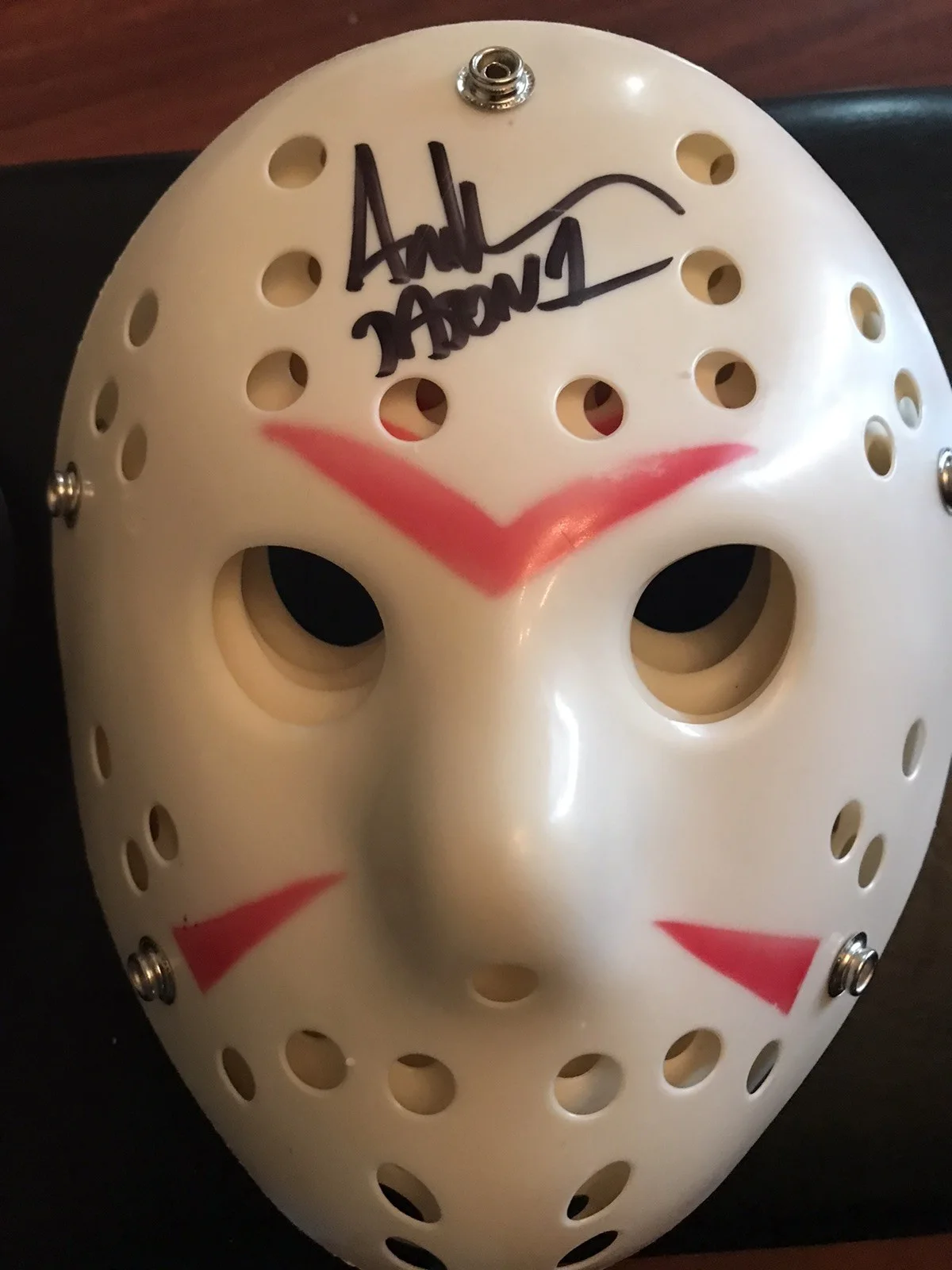 Ari Lehman — Jason Friday The 13th Masks Lot (10) Autographed By Ari Lehman JSA Witness.￼, изображение 3
