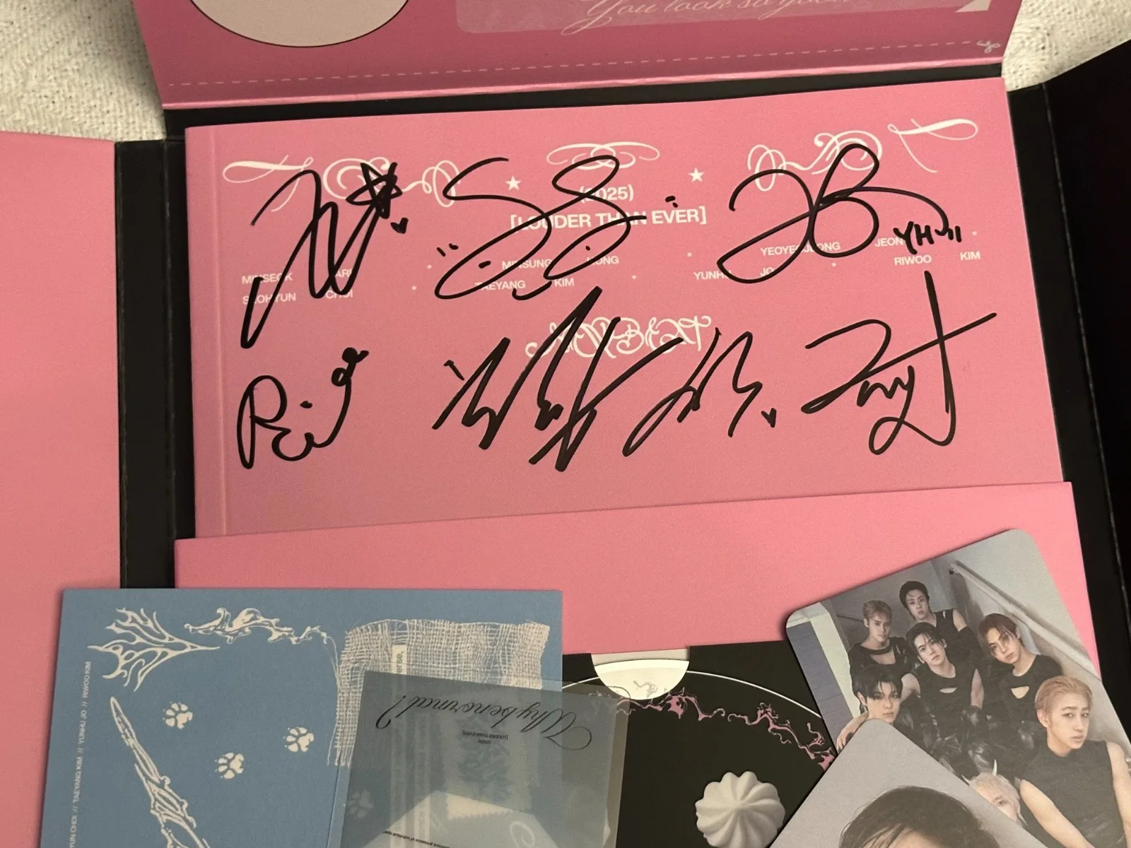 [NEW BEAT] - ALL MEMBER Autograph(Signed) PROMO ALBUM KPOP, image 3