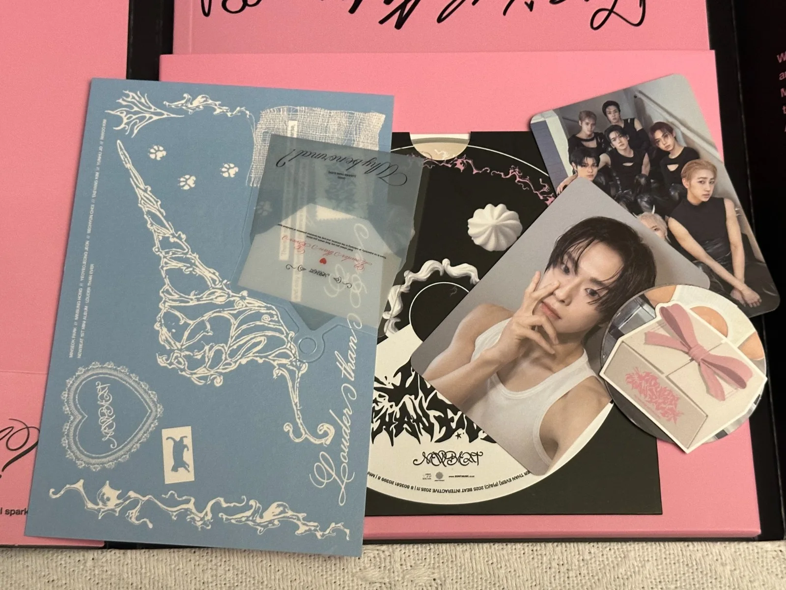 [NEW BEAT] - ALL MEMBER Autograph(Signed) PROMO ALBUM KPOP, image 4