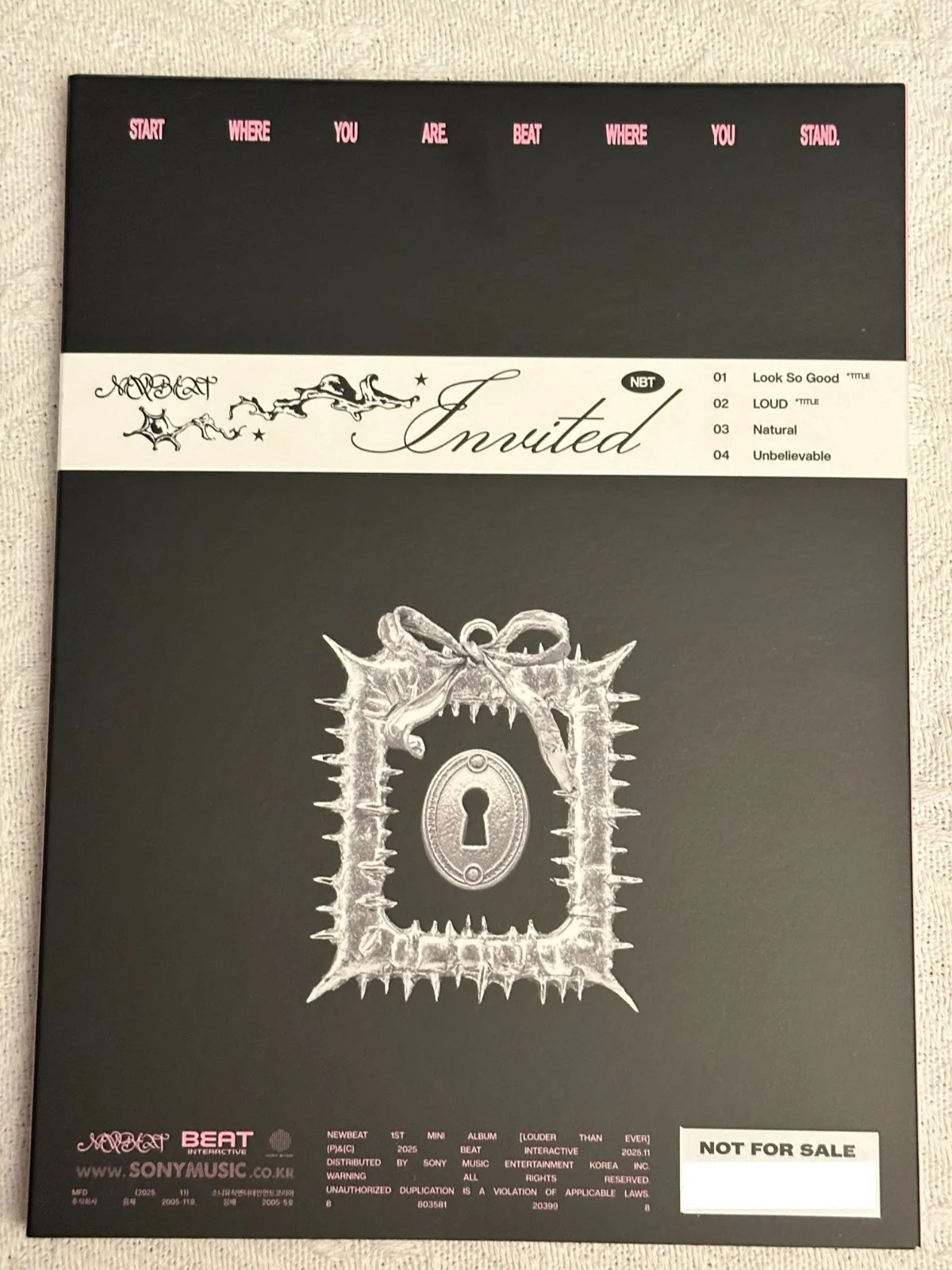 [NEW BEAT] - ALL MEMBER Autograph(Signed) PROMO ALBUM KPOP, image 5