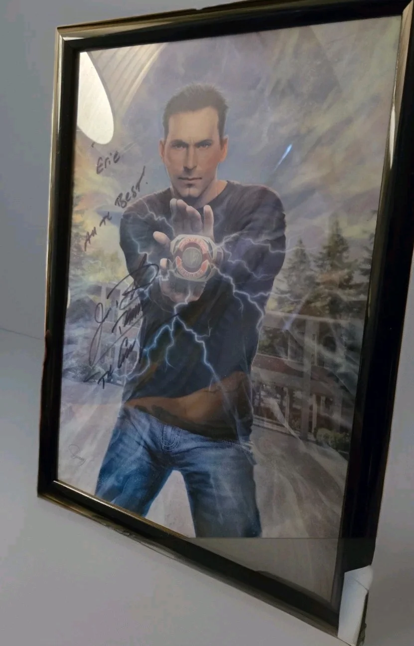 Jason David Frank Signed Autographed Power Ranger Poster 3D Lenticular Poster, image 2