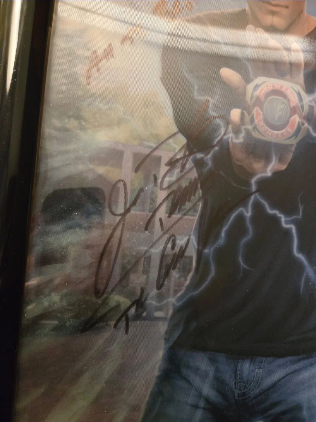 Jason David Frank Signed Autographed Power Ranger Poster 3D Lenticular Poster, image 4