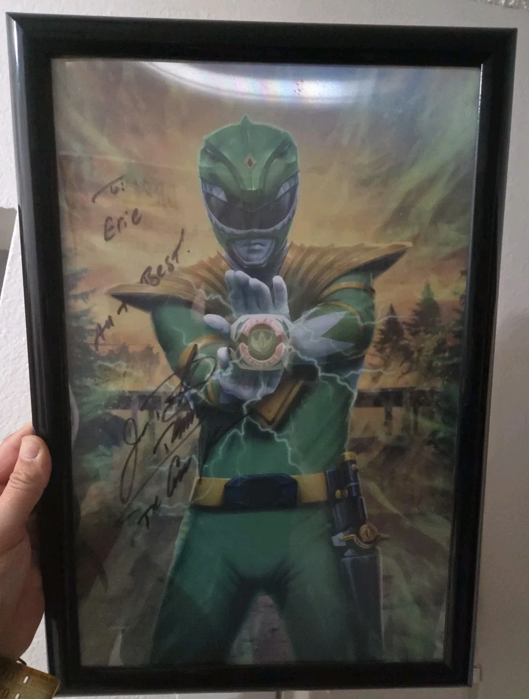 Jason David Frank Signed Autographed Power Ranger Poster 3D Lenticular Poster, image 5