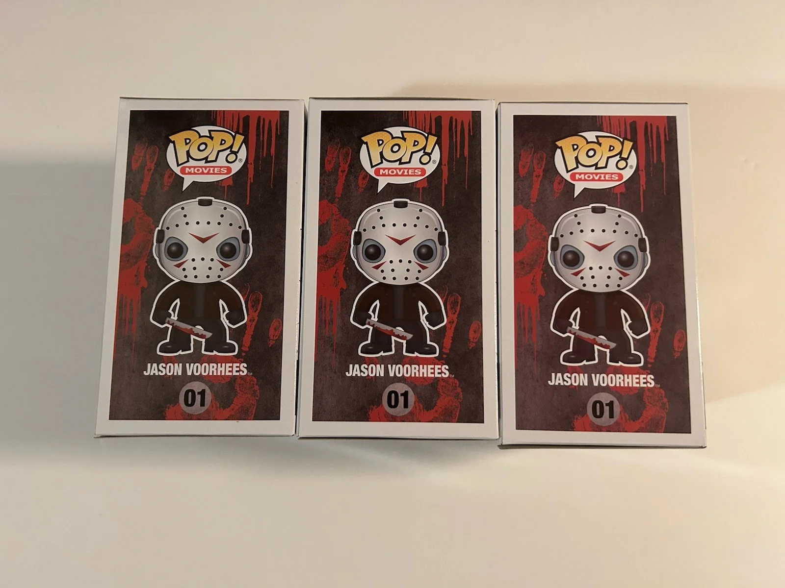 Warrington Gillette — Set 3 Jason Voorhees Friday The 13th Signed Funko POPs Holder Gillette Kirzinger, изображение 4