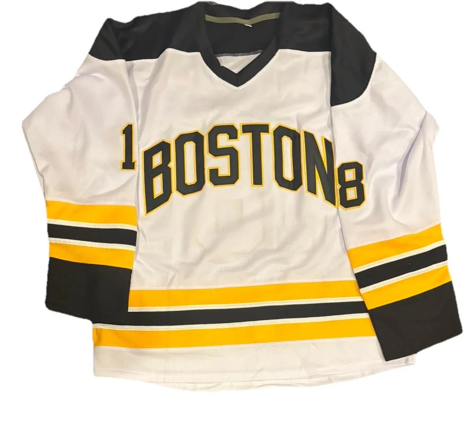 Adam Sandler — Adam Sandler HAPPY GILMORE Movie Signed Autographed Boston Bruins Jersey, изображение 3